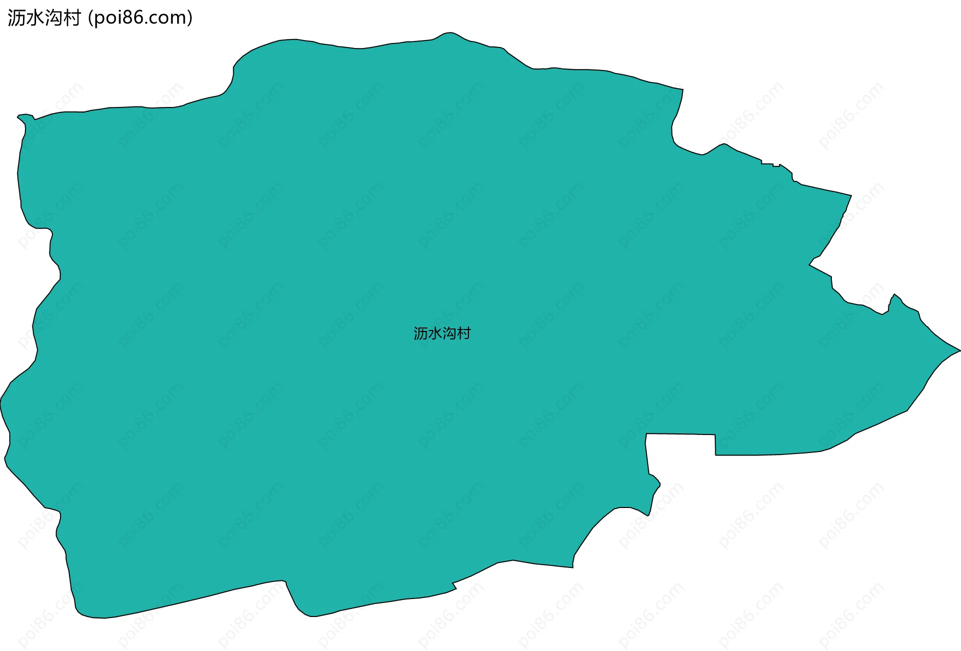 沥水沟村边界地图