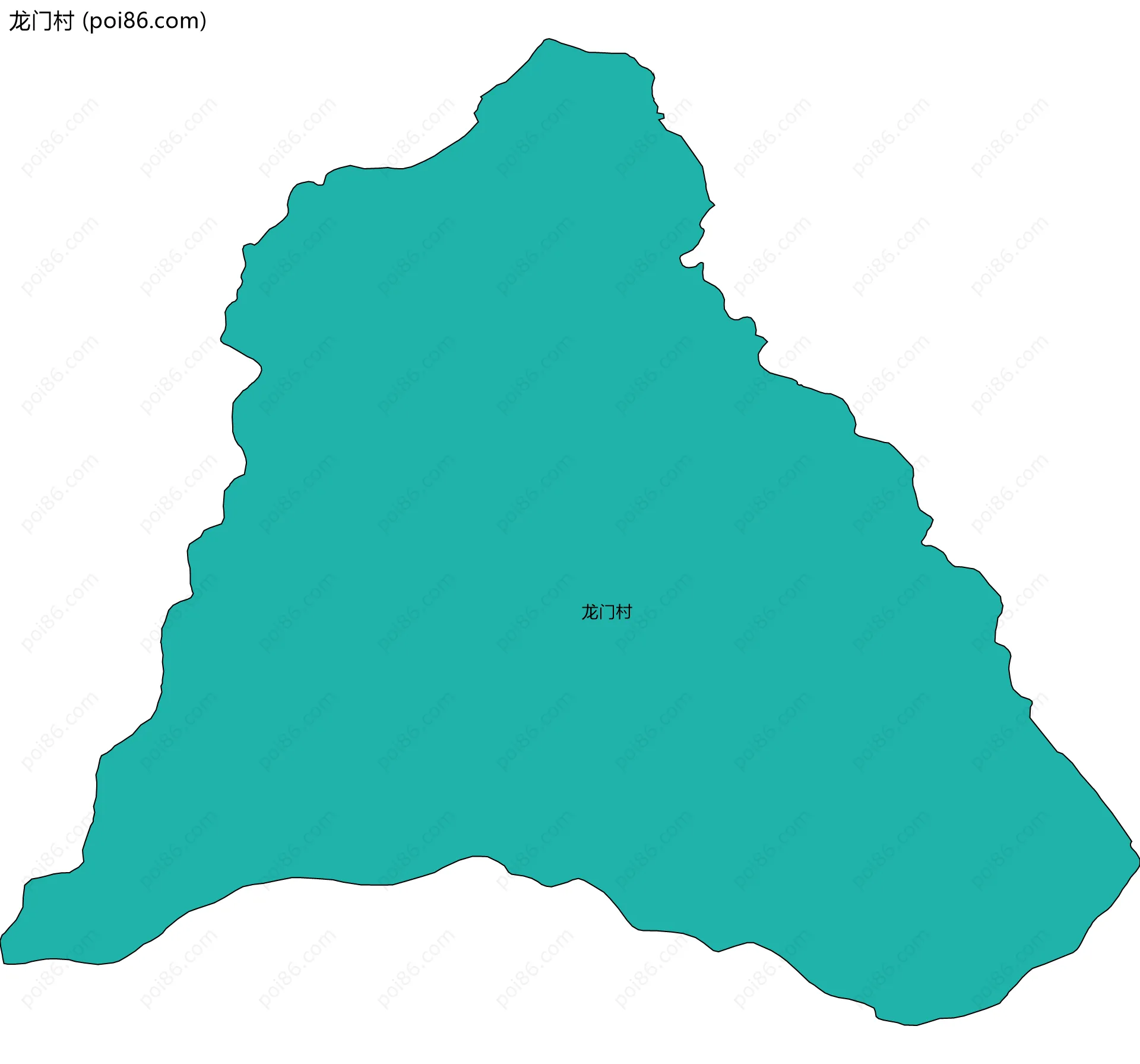 龙门村边界地图