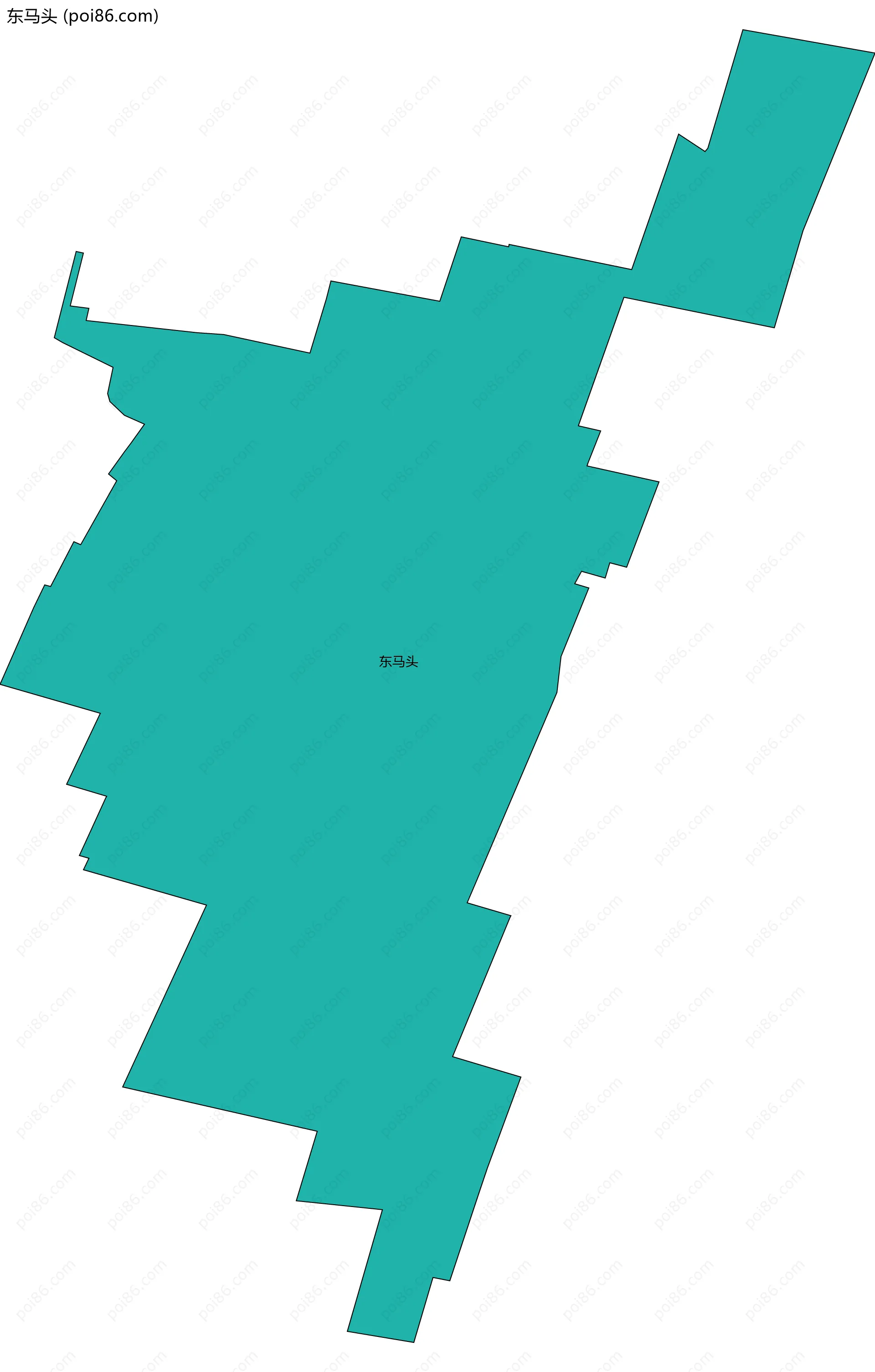 东马头边界地图