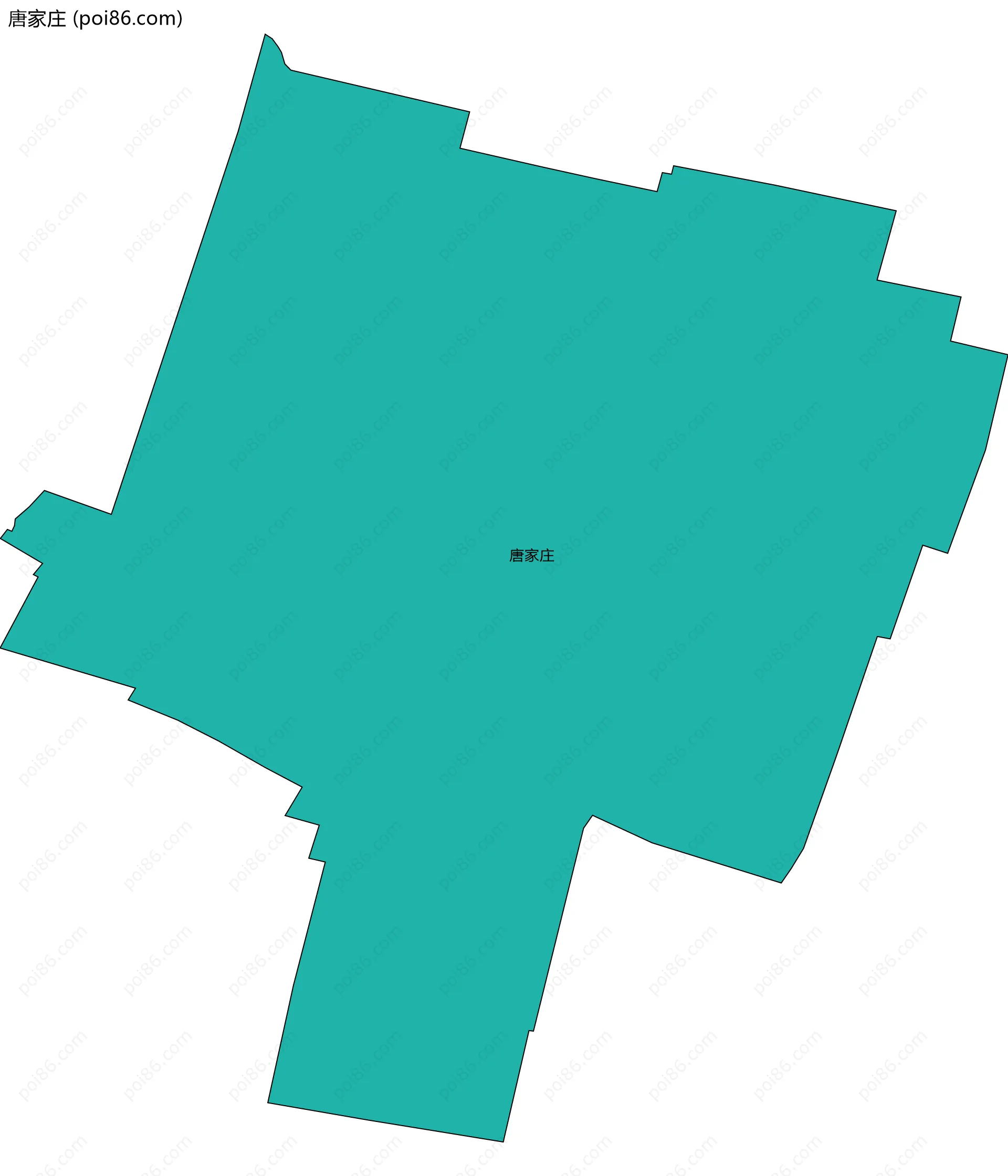 唐家庄边界地图