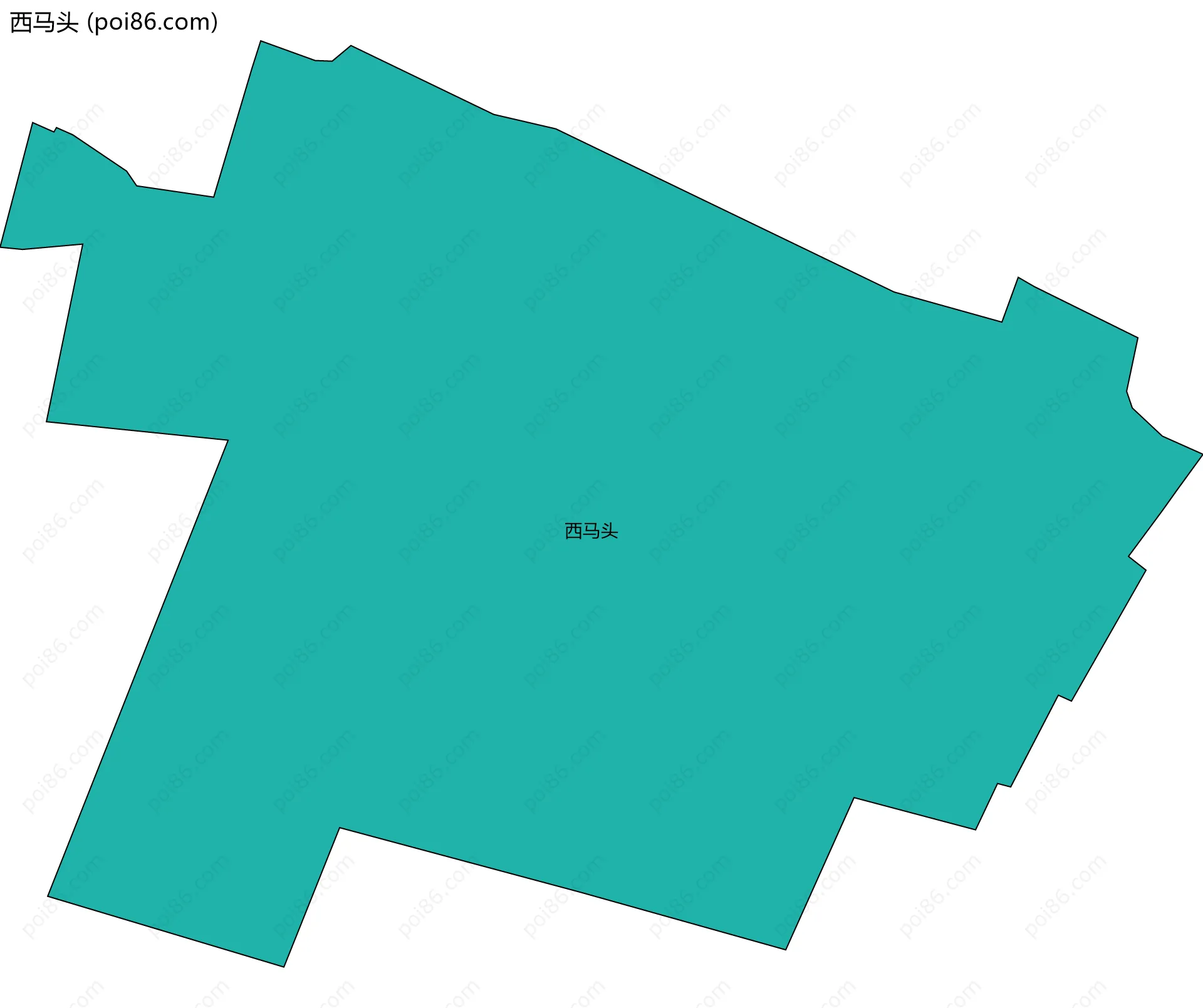 西马头边界地图