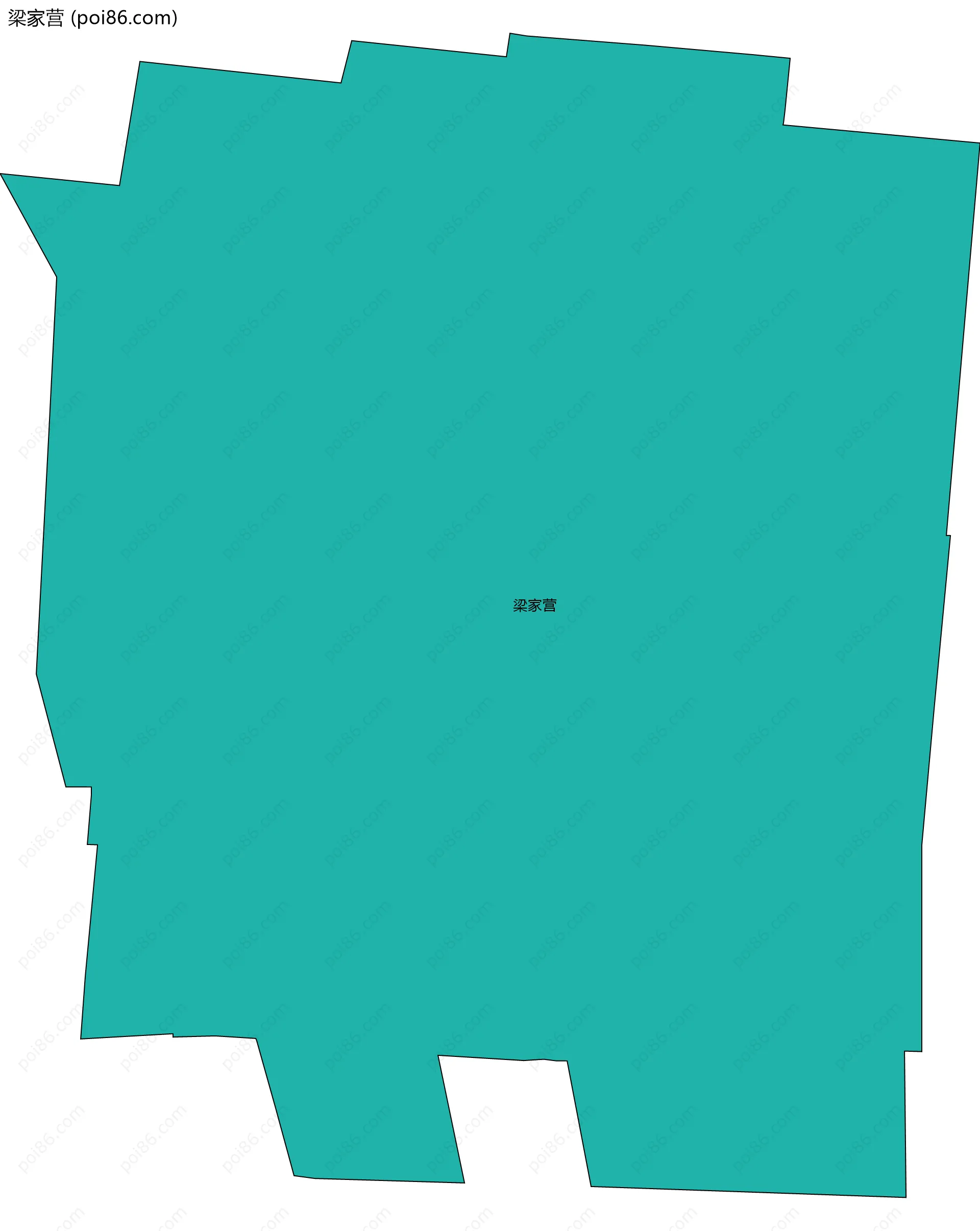 梁家营边界地图