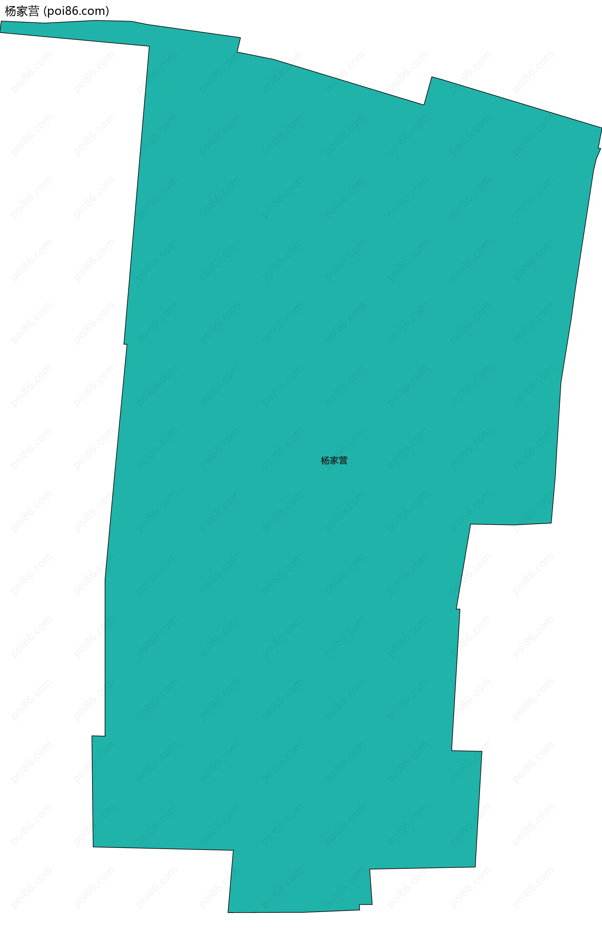 杨家营边界地图