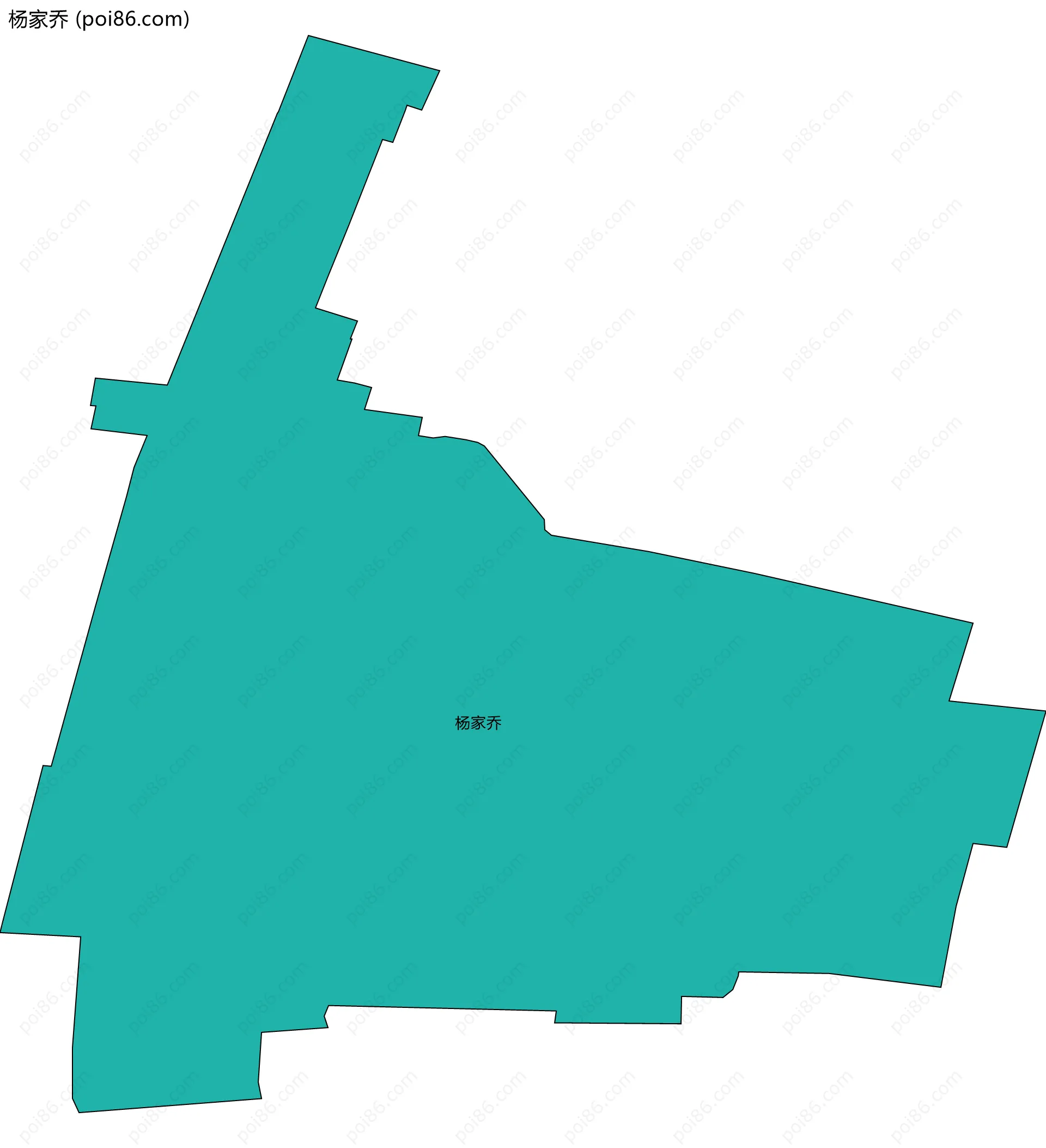 杨家乔边界地图