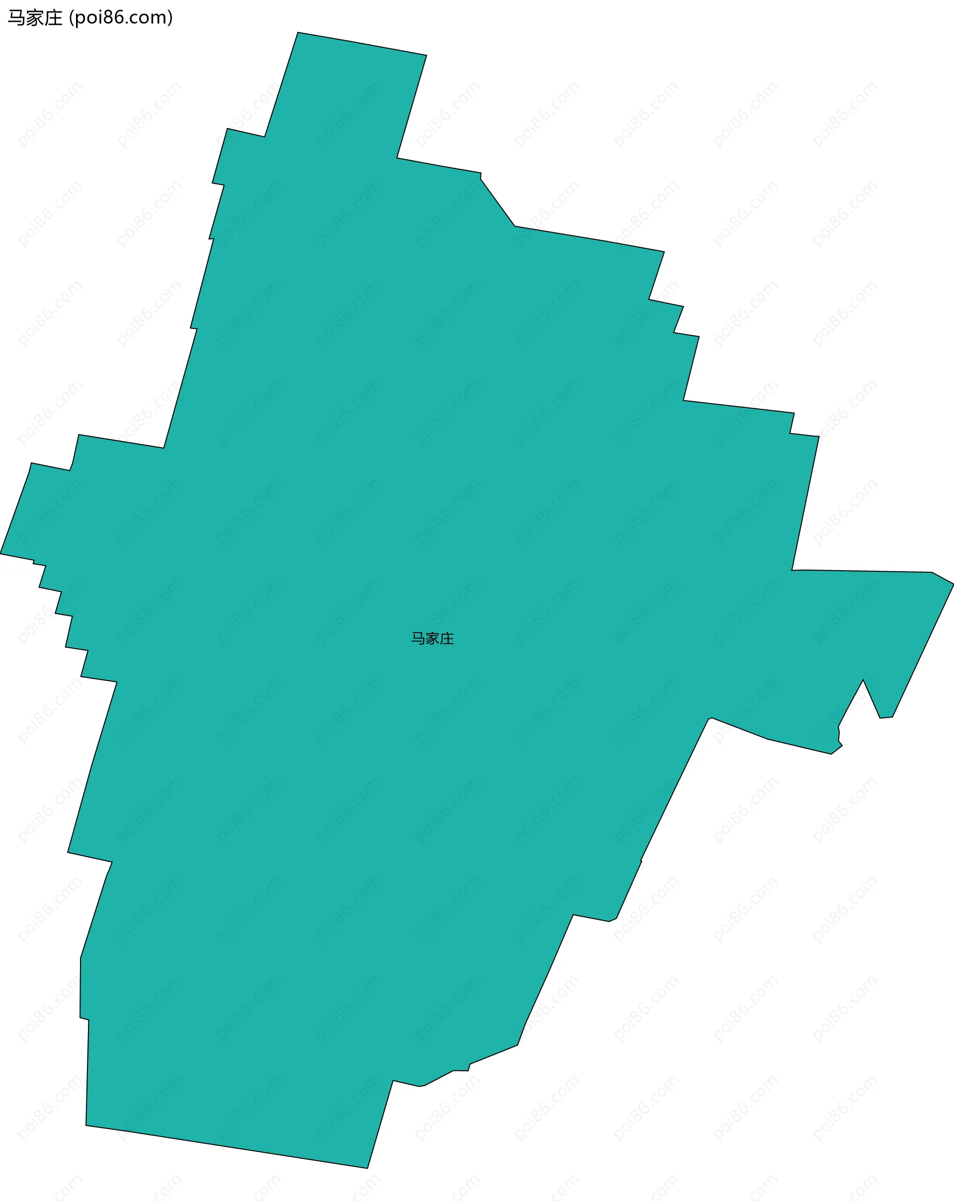 马家庄边界地图