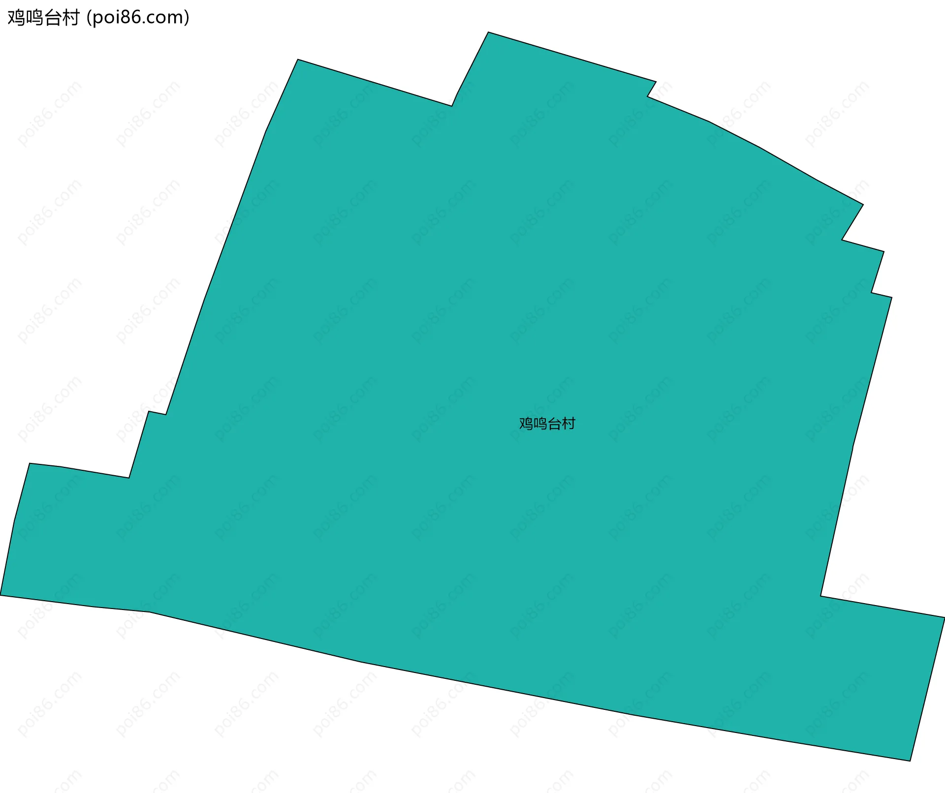 鸡鸣台村边界地图