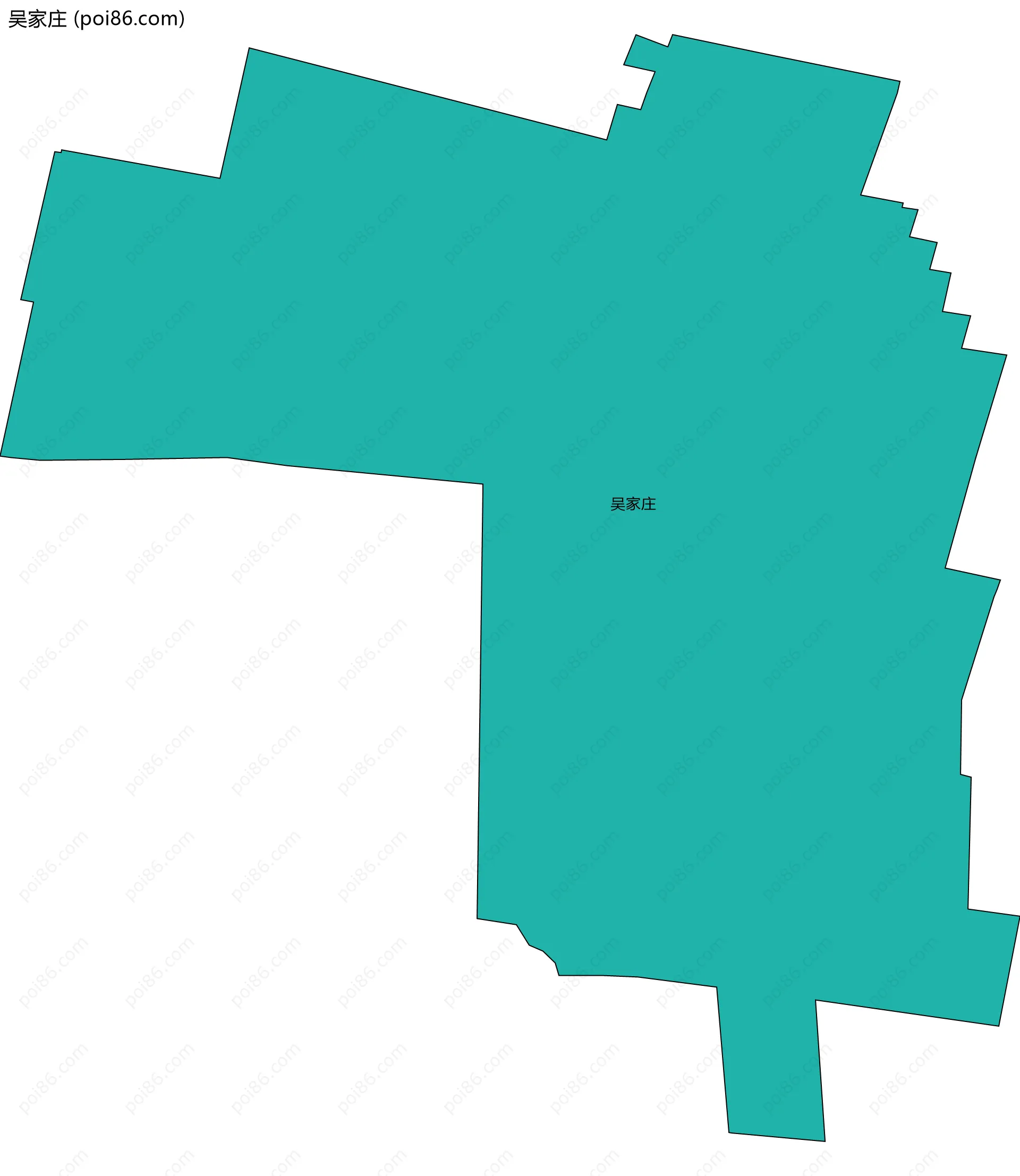 吴家庄边界地图