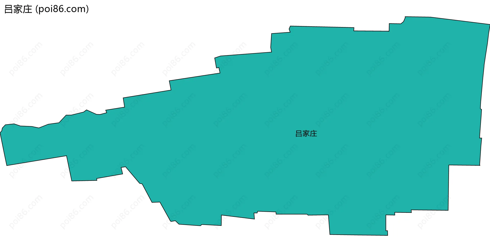 吕家庄边界地图