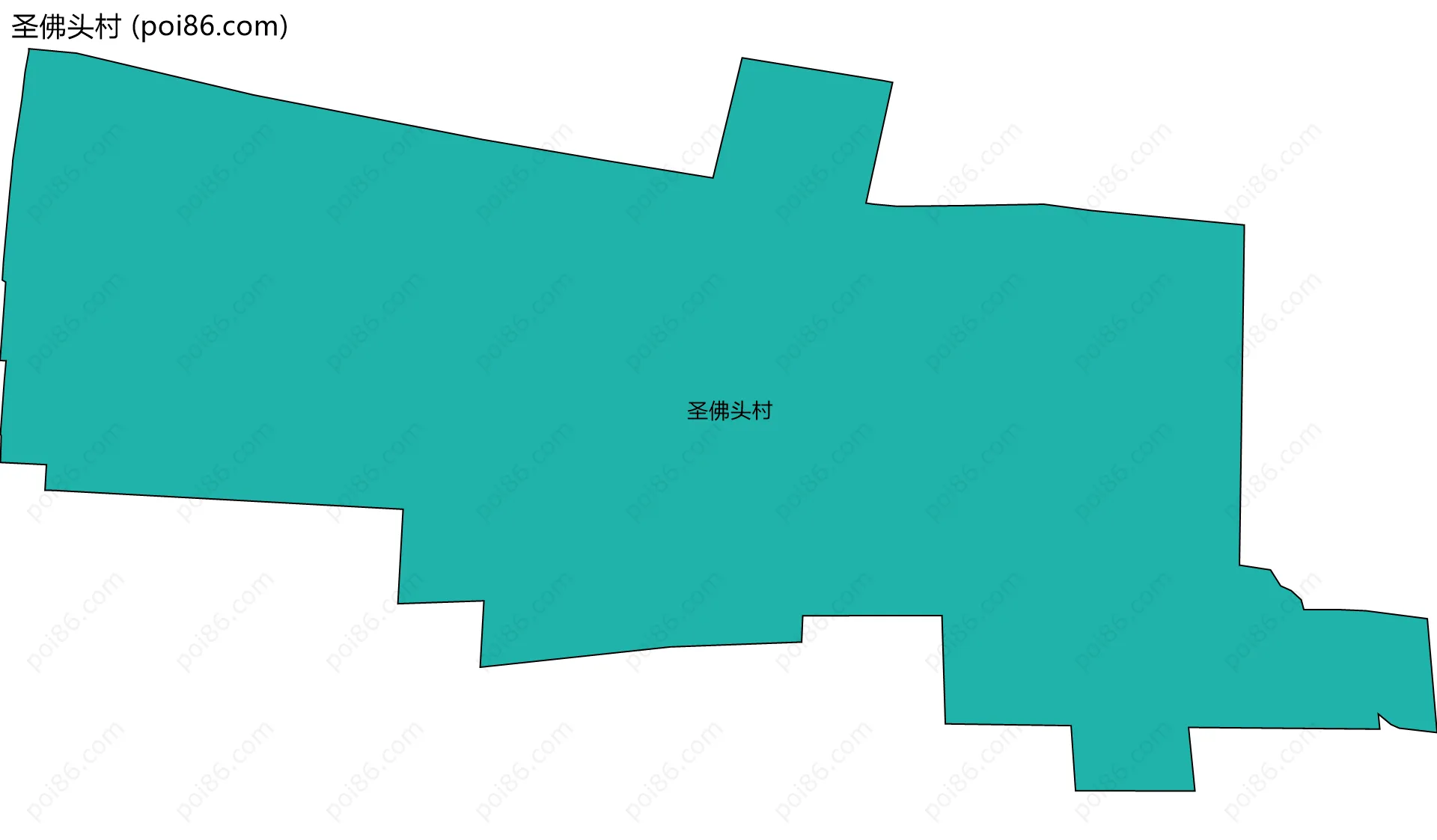 圣佛头村边界地图