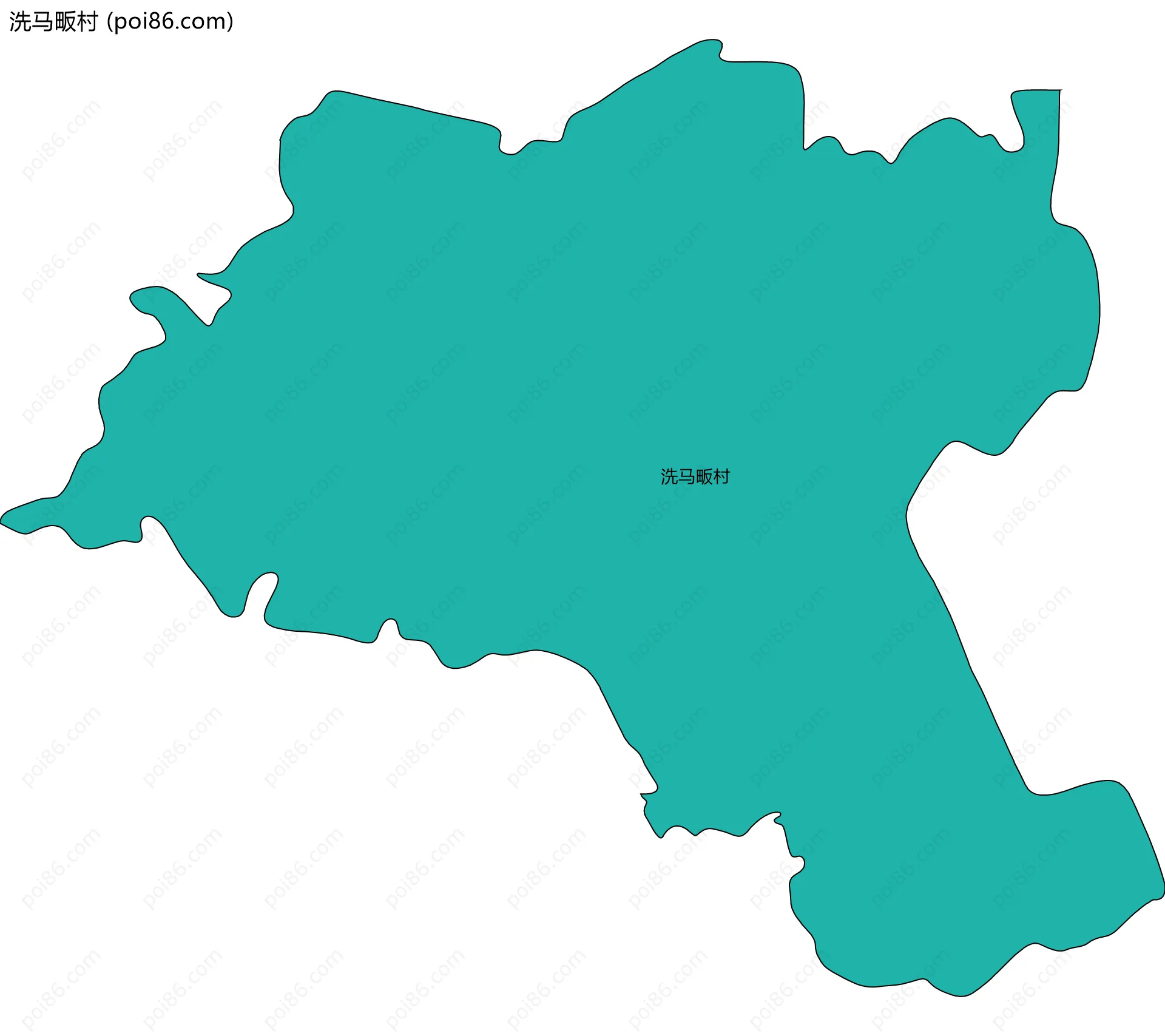 洗马畈村边界地图