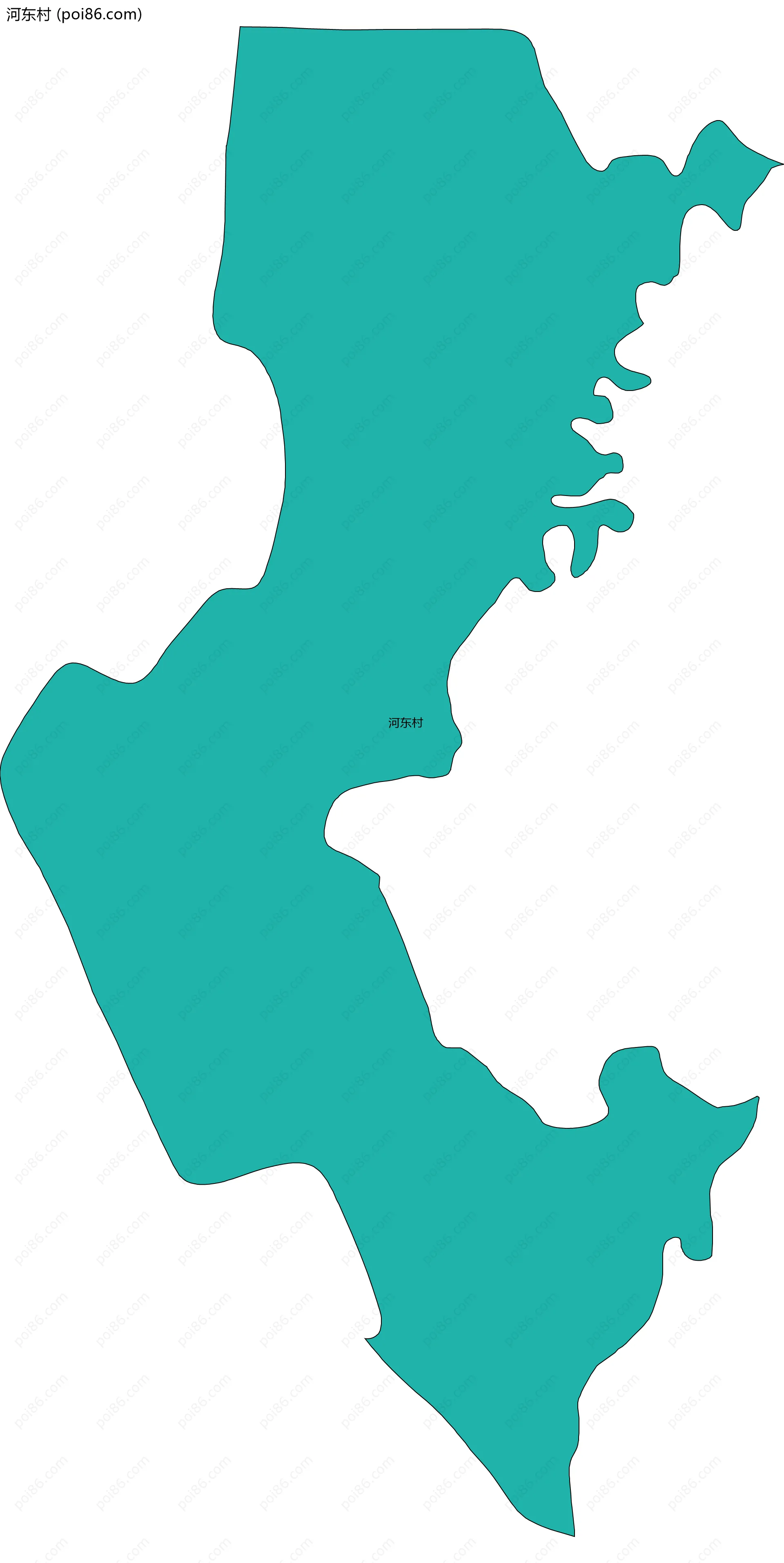 河东村边界地图