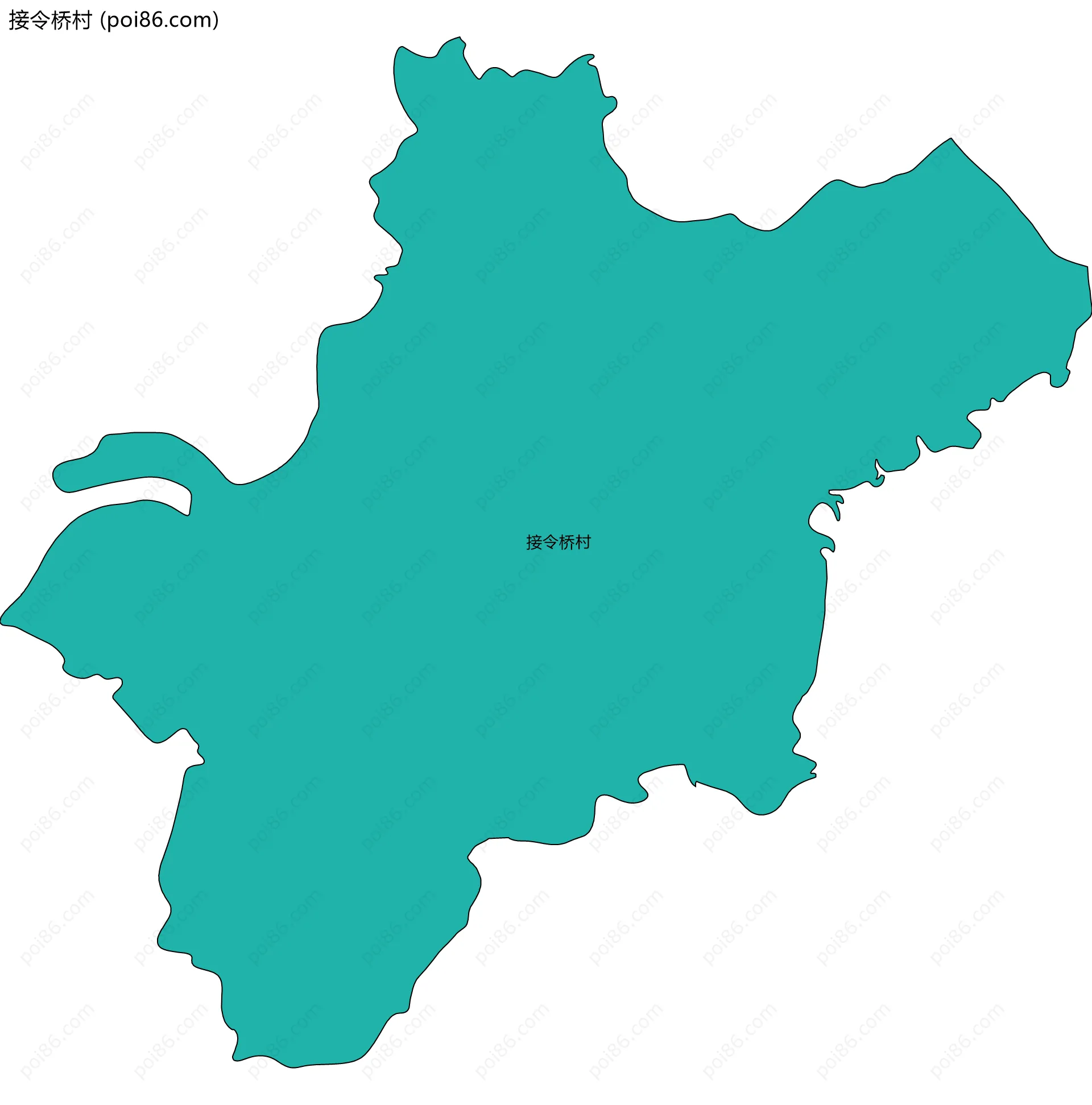 接令桥村边界地图
