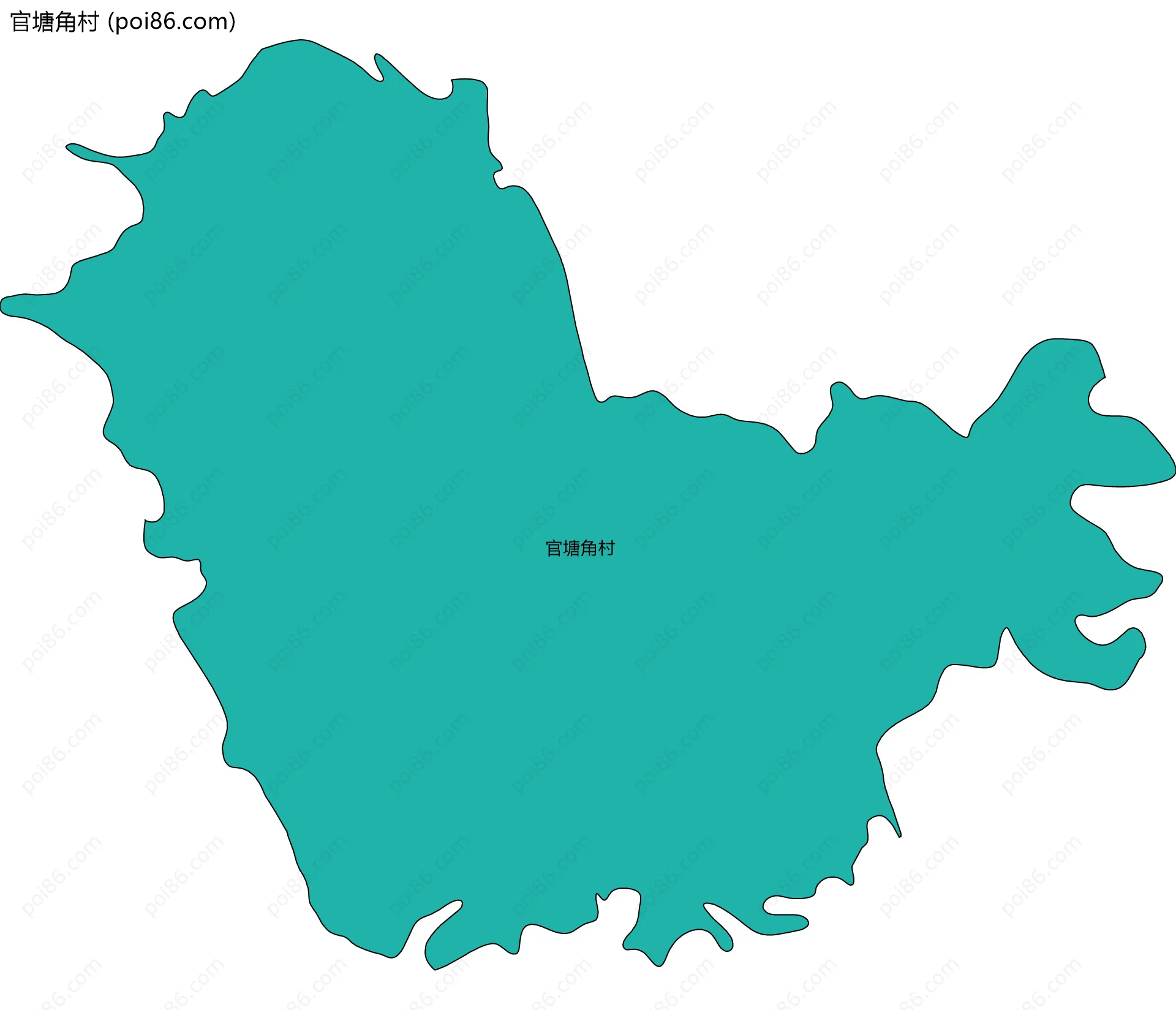 官塘角村边界地图