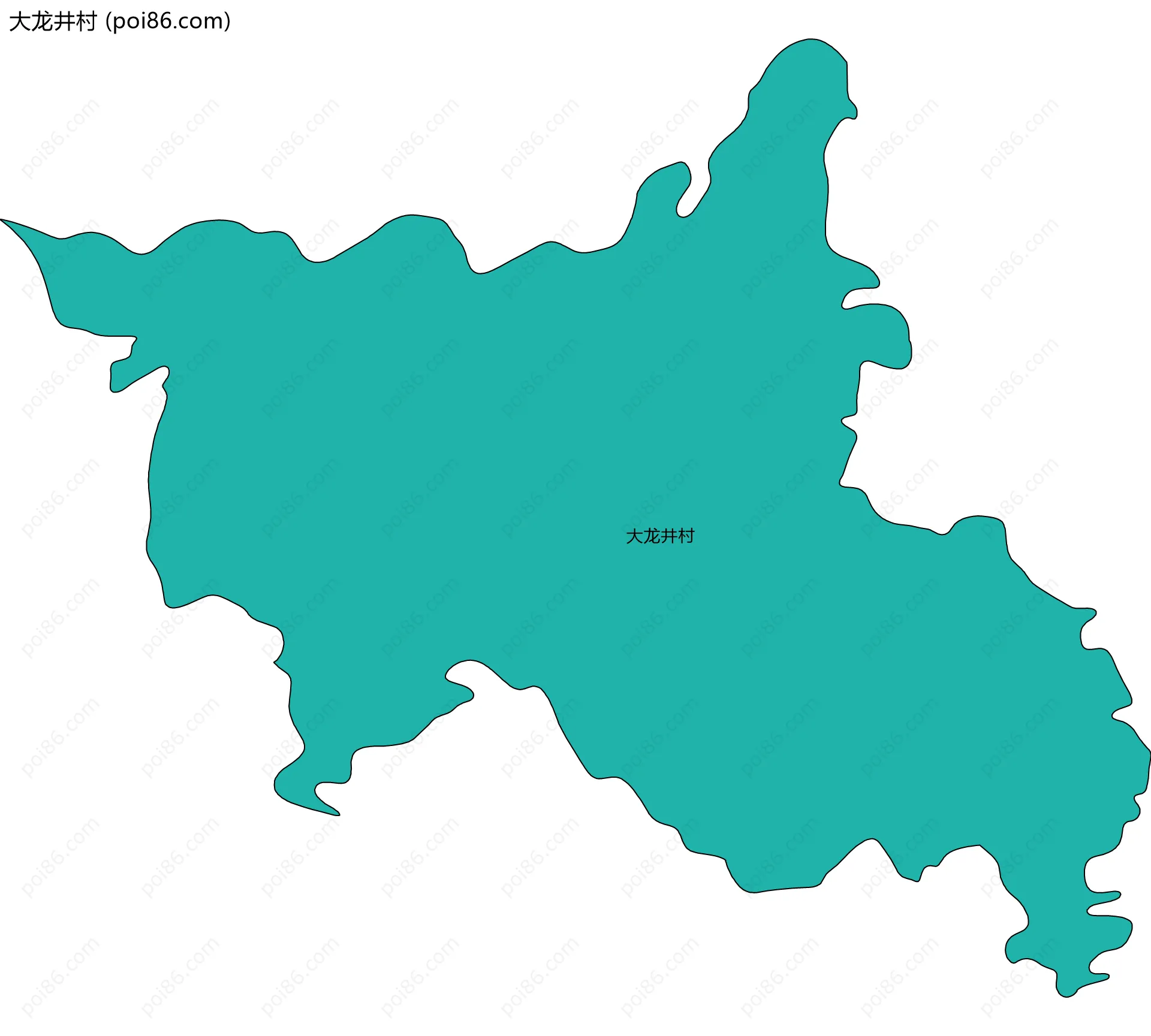 大龙井村边界地图