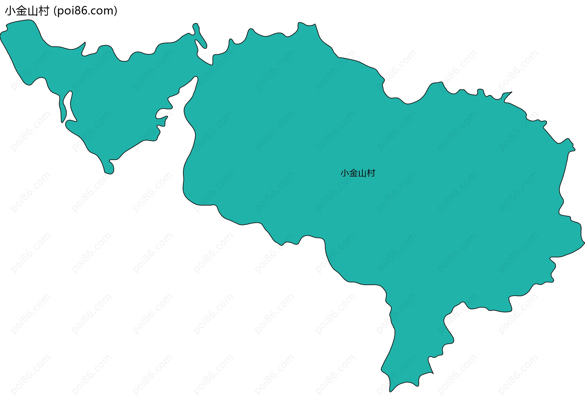 小金山村边界地图