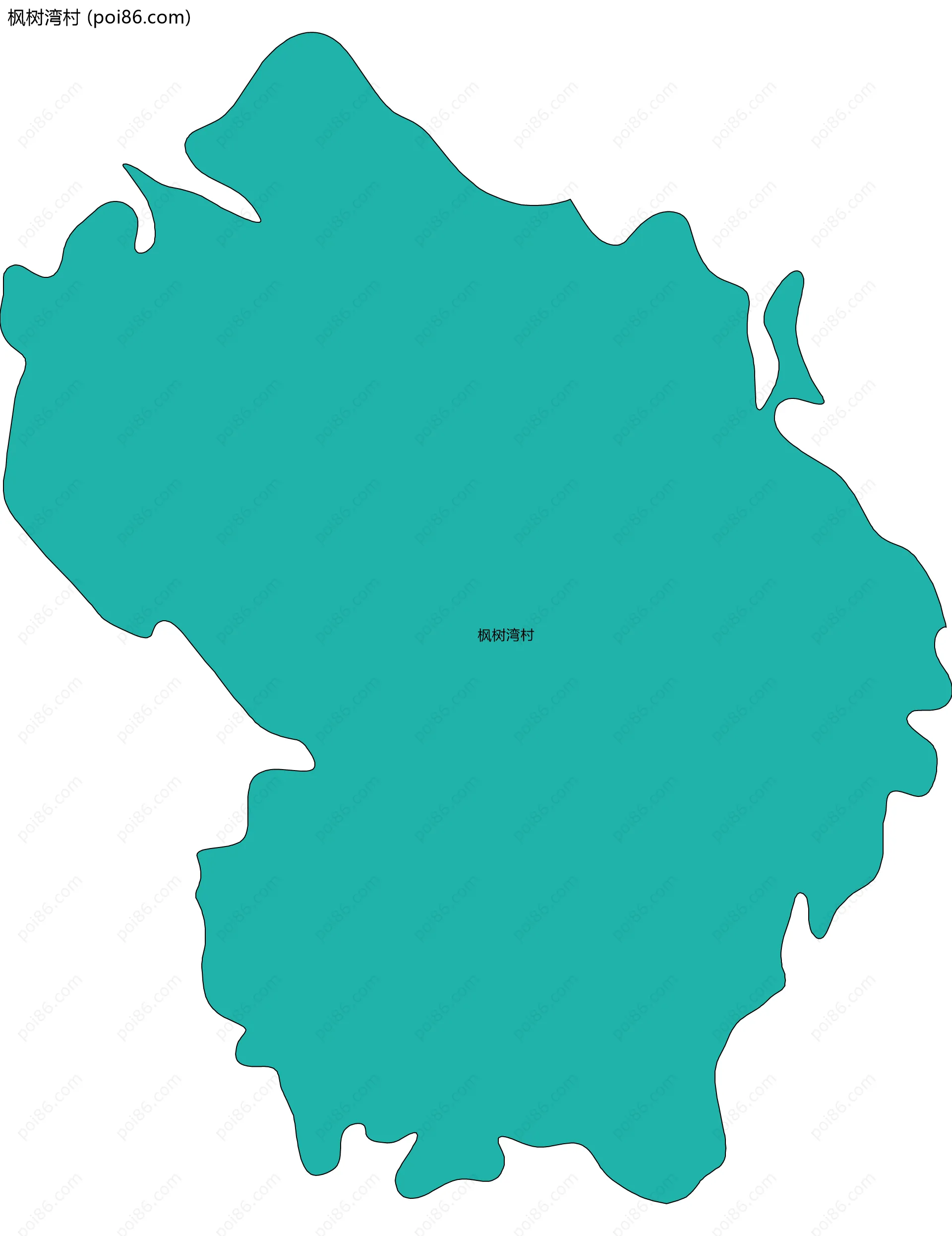 枫树湾村边界地图