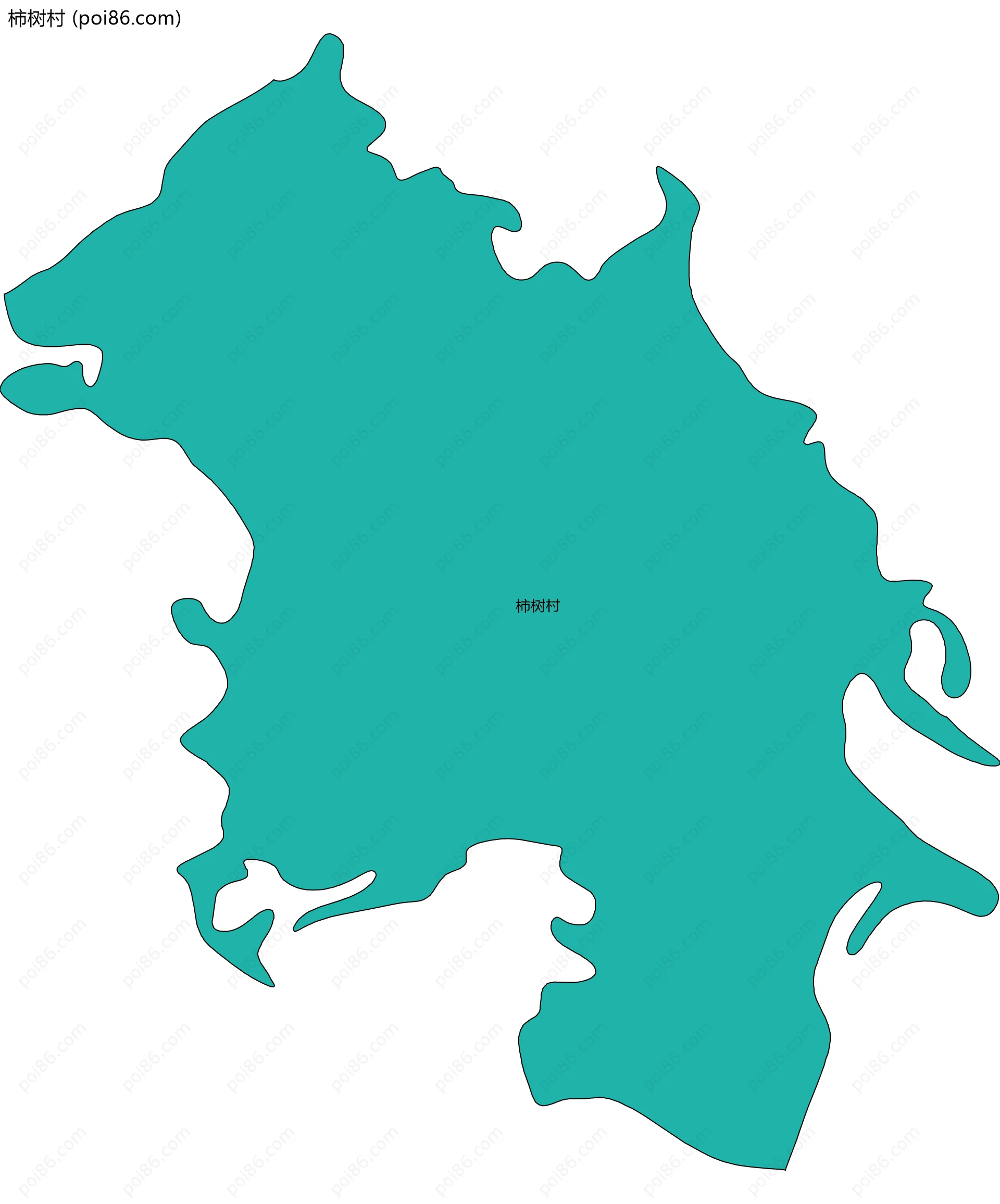 柿树村边界地图
