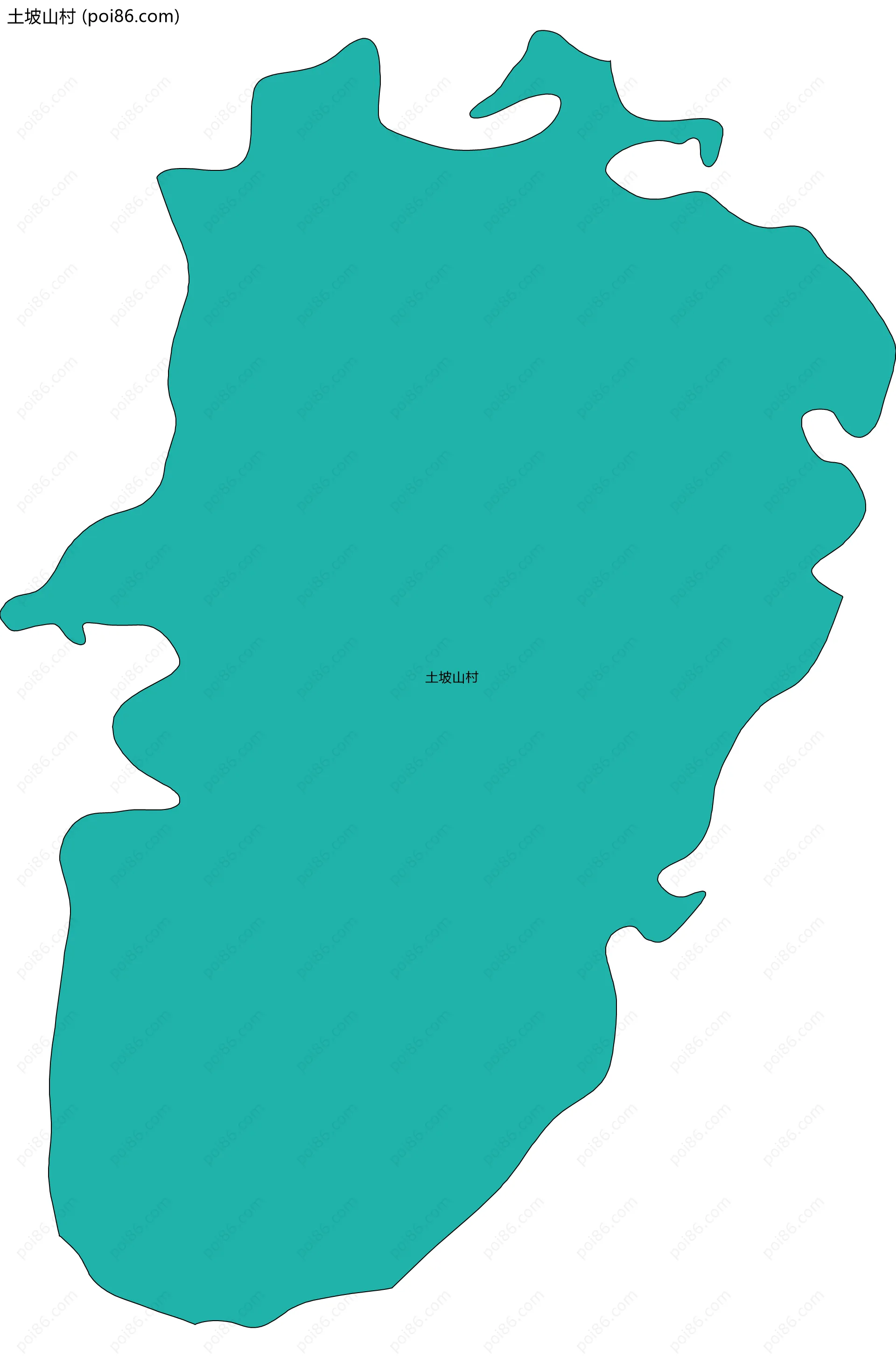 土坡山村边界地图