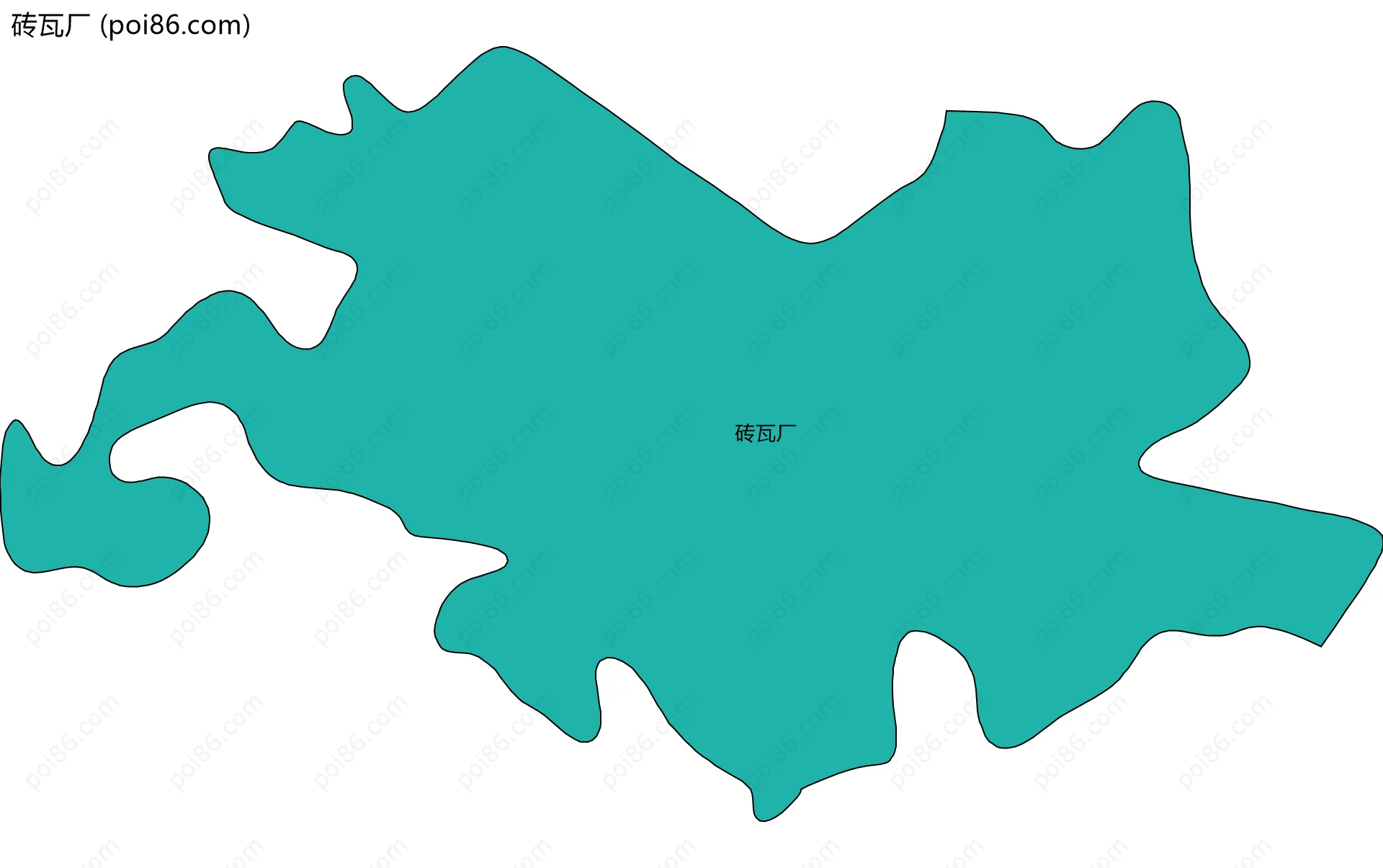 砖瓦厂边界地图