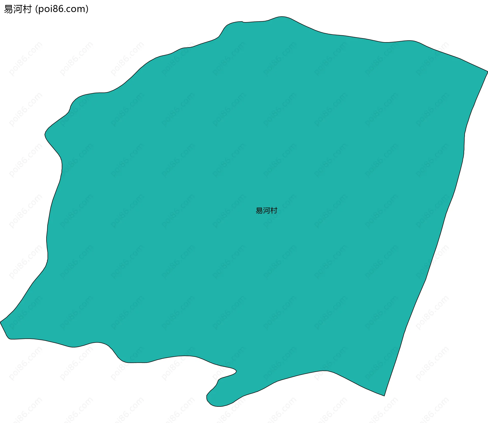 易河村边界地图