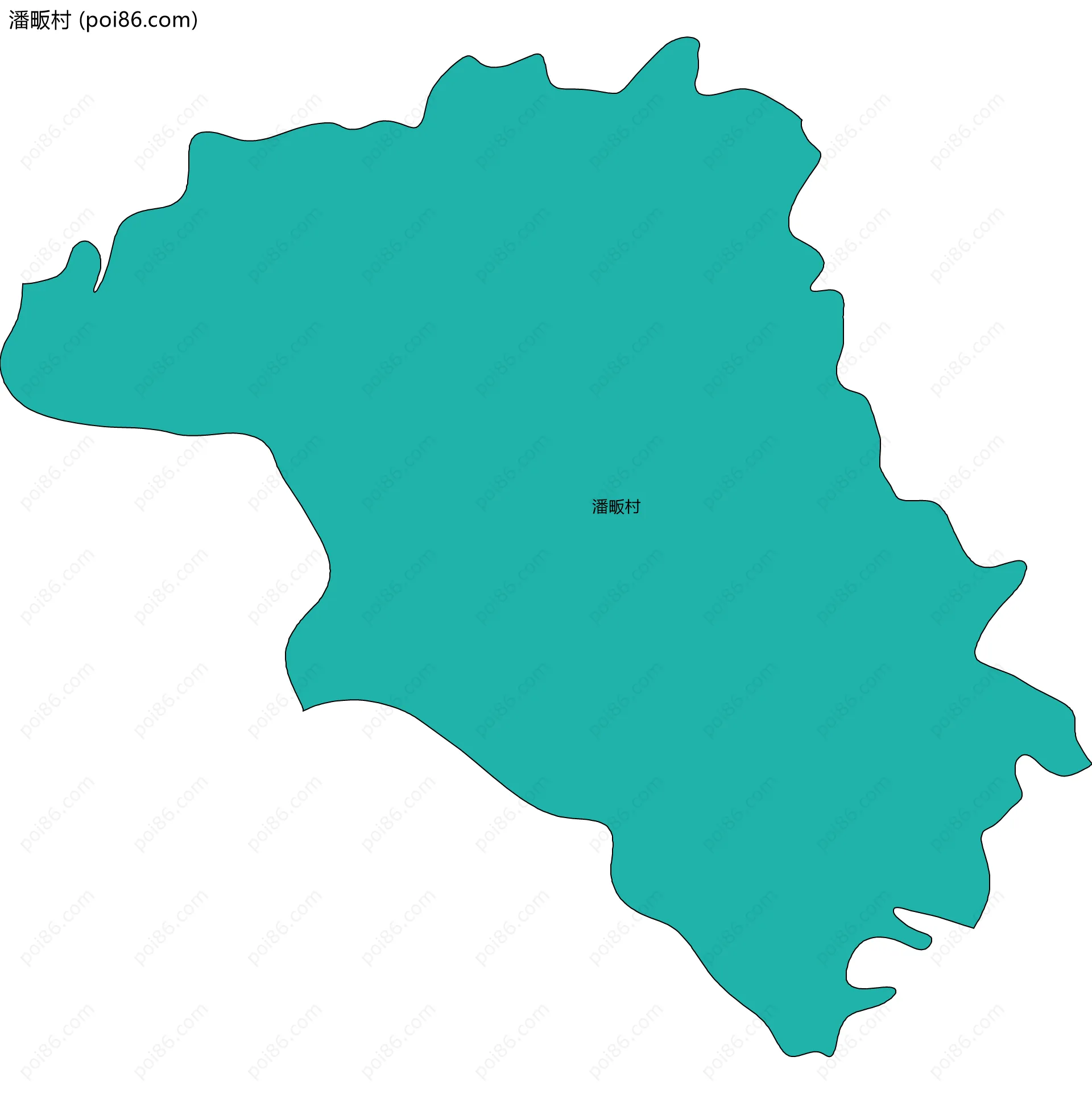 潘畈村边界地图