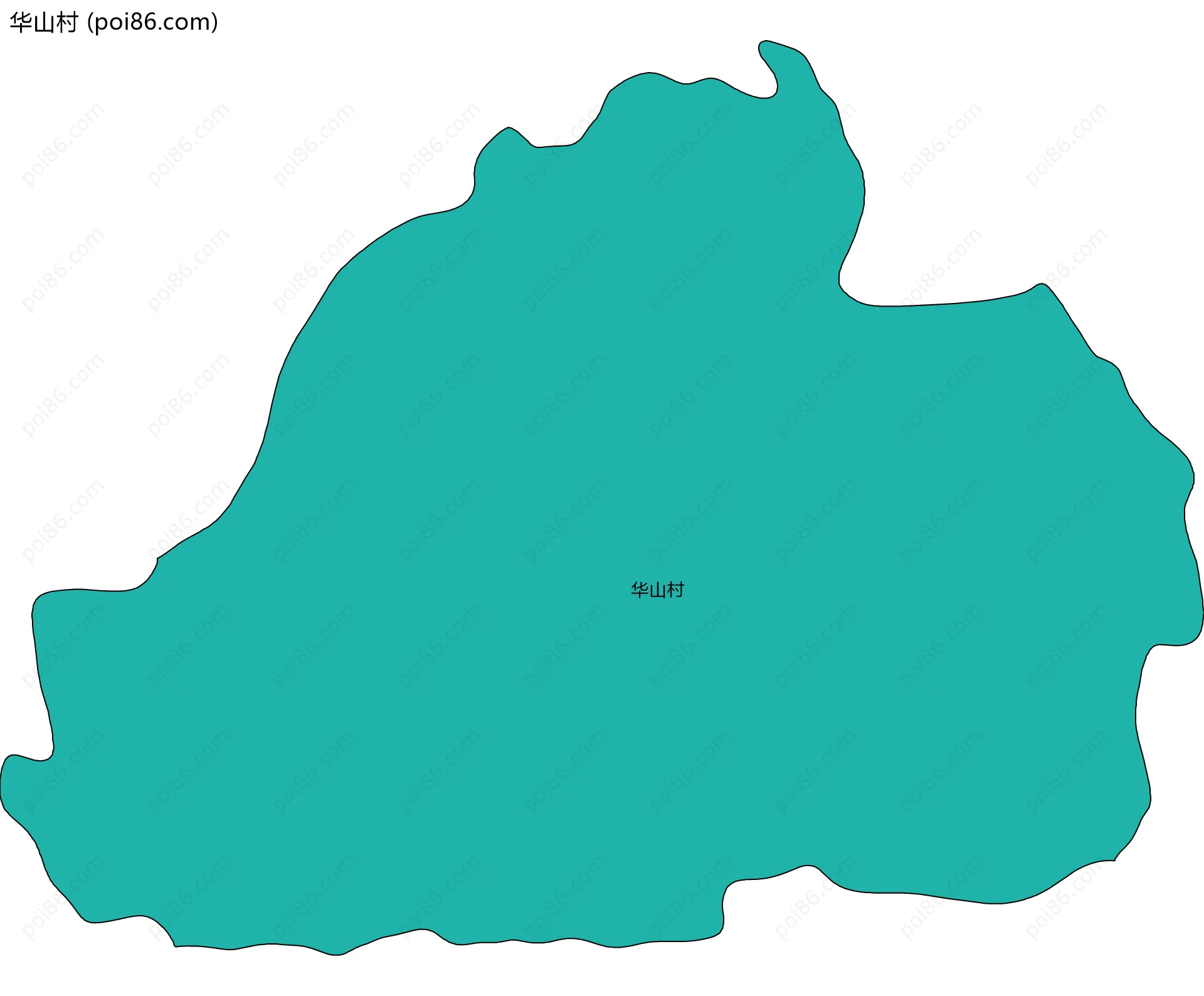华山村边界地图