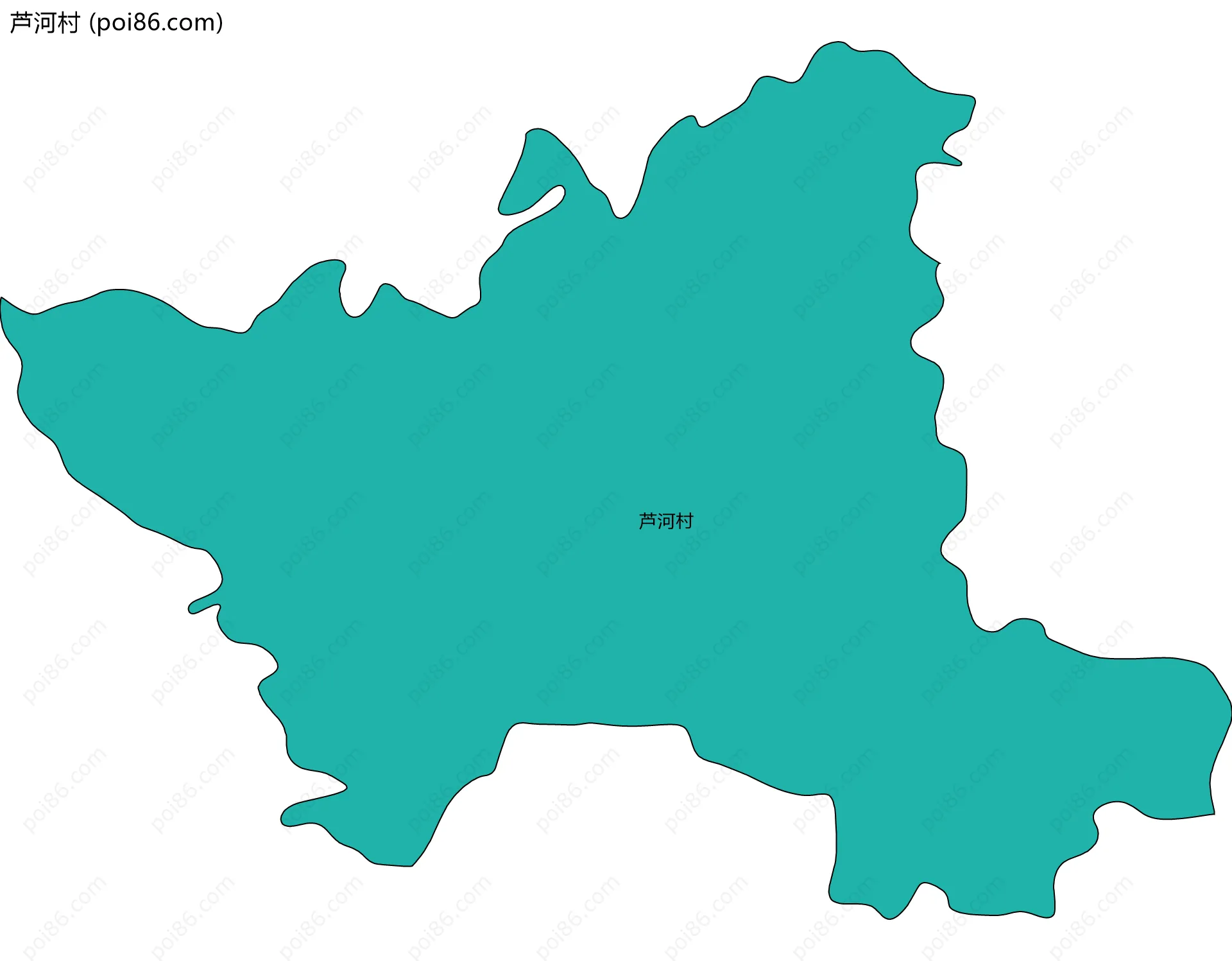 芦河村边界地图