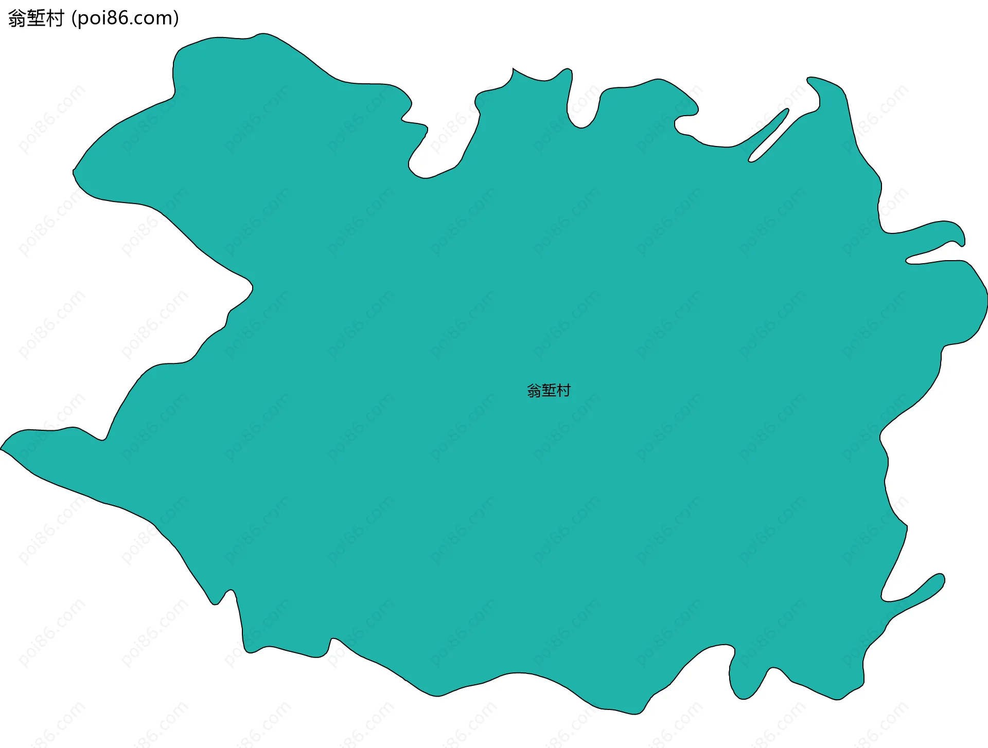 翁堑村边界地图