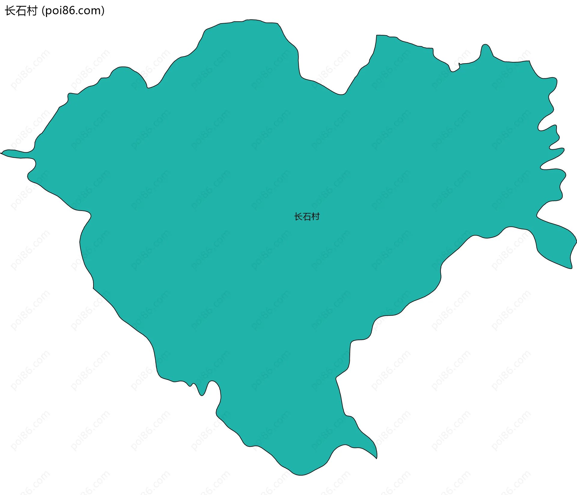 长石村边界地图