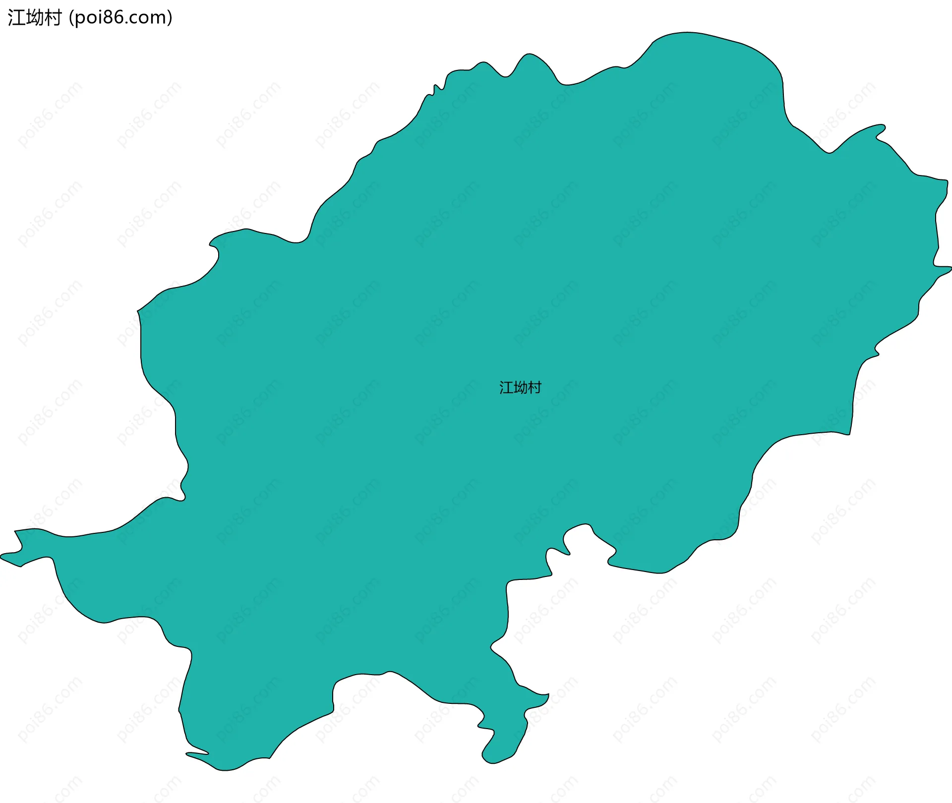 江坳村边界地图