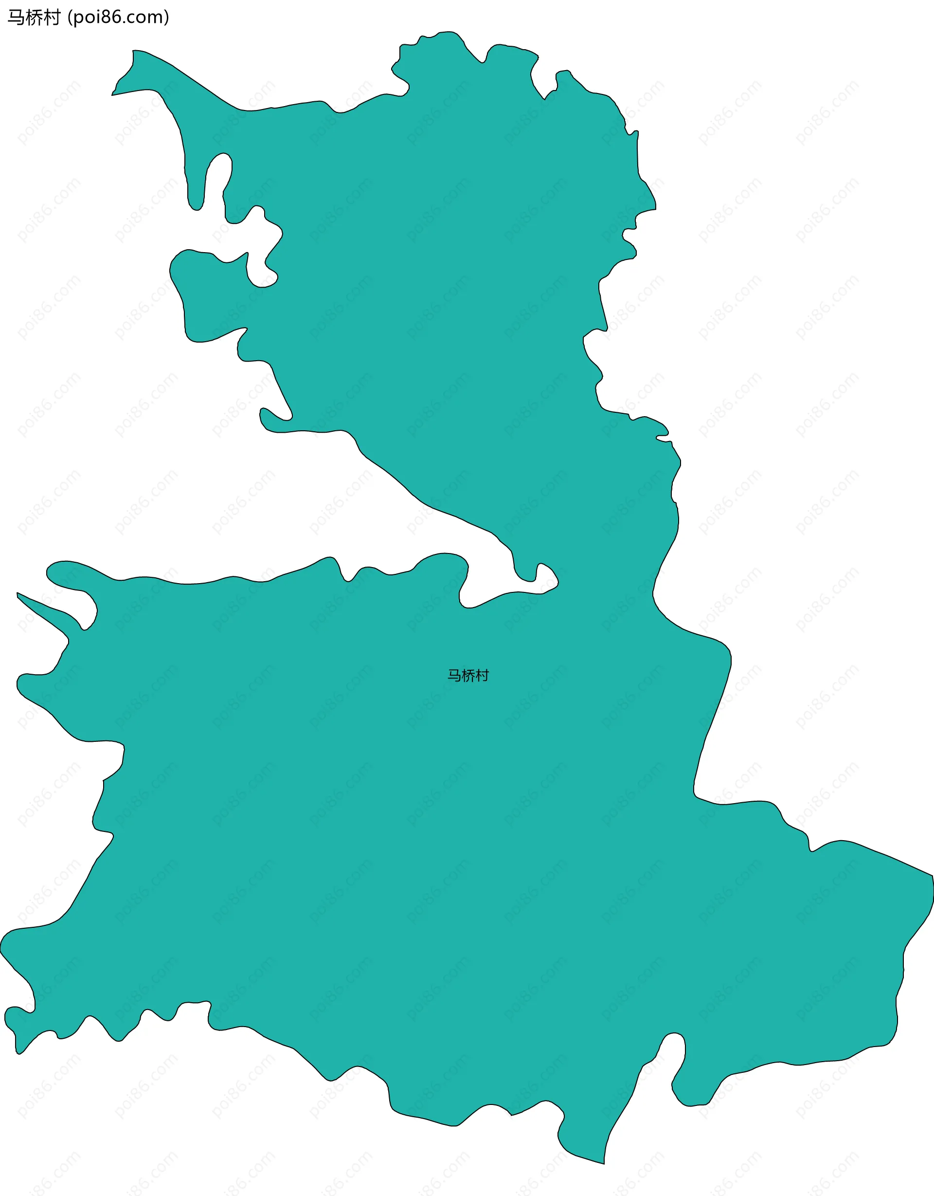 马桥村边界地图