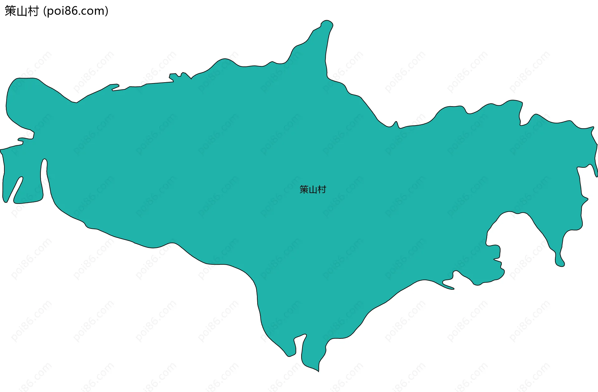 策山村边界地图
