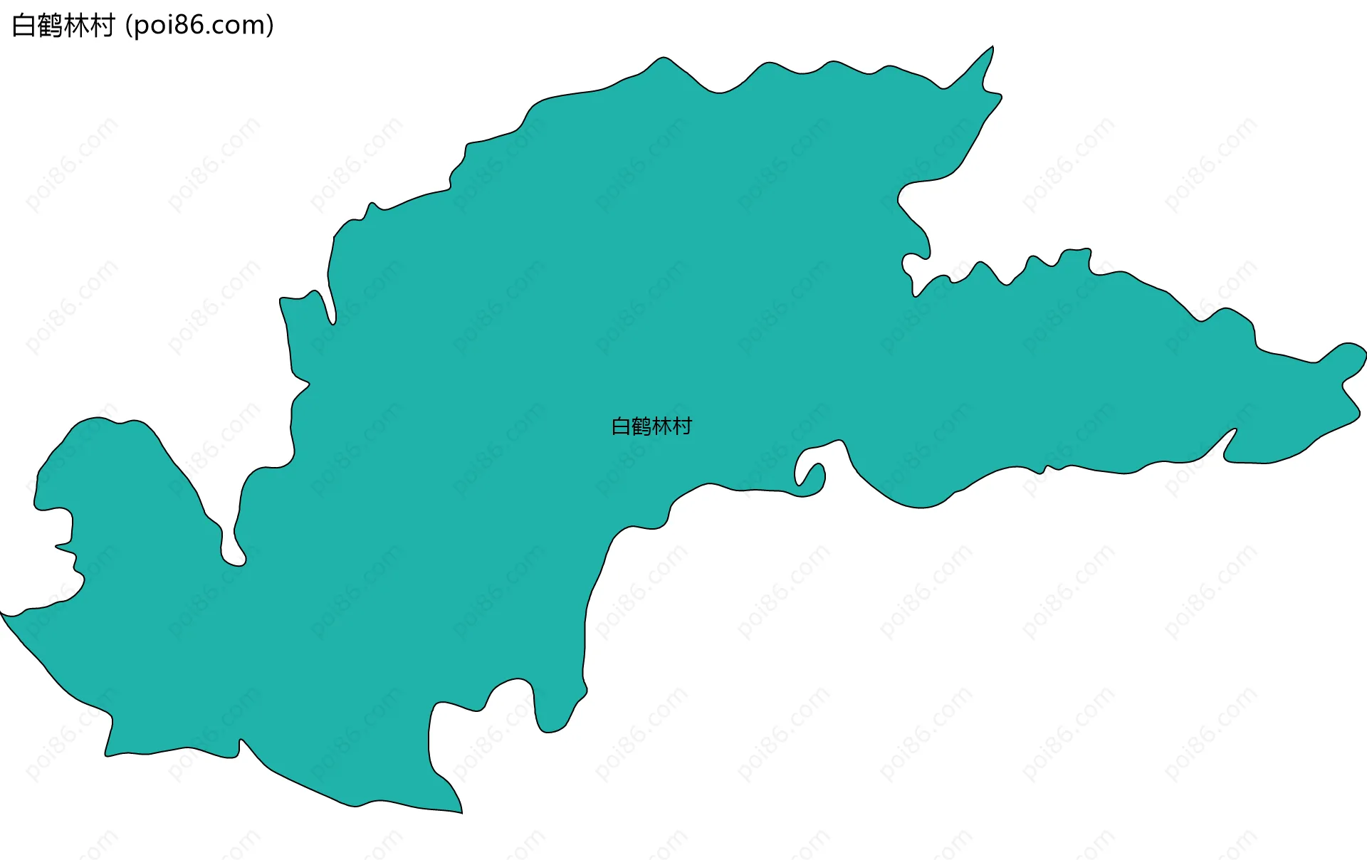 白鹤林村边界地图