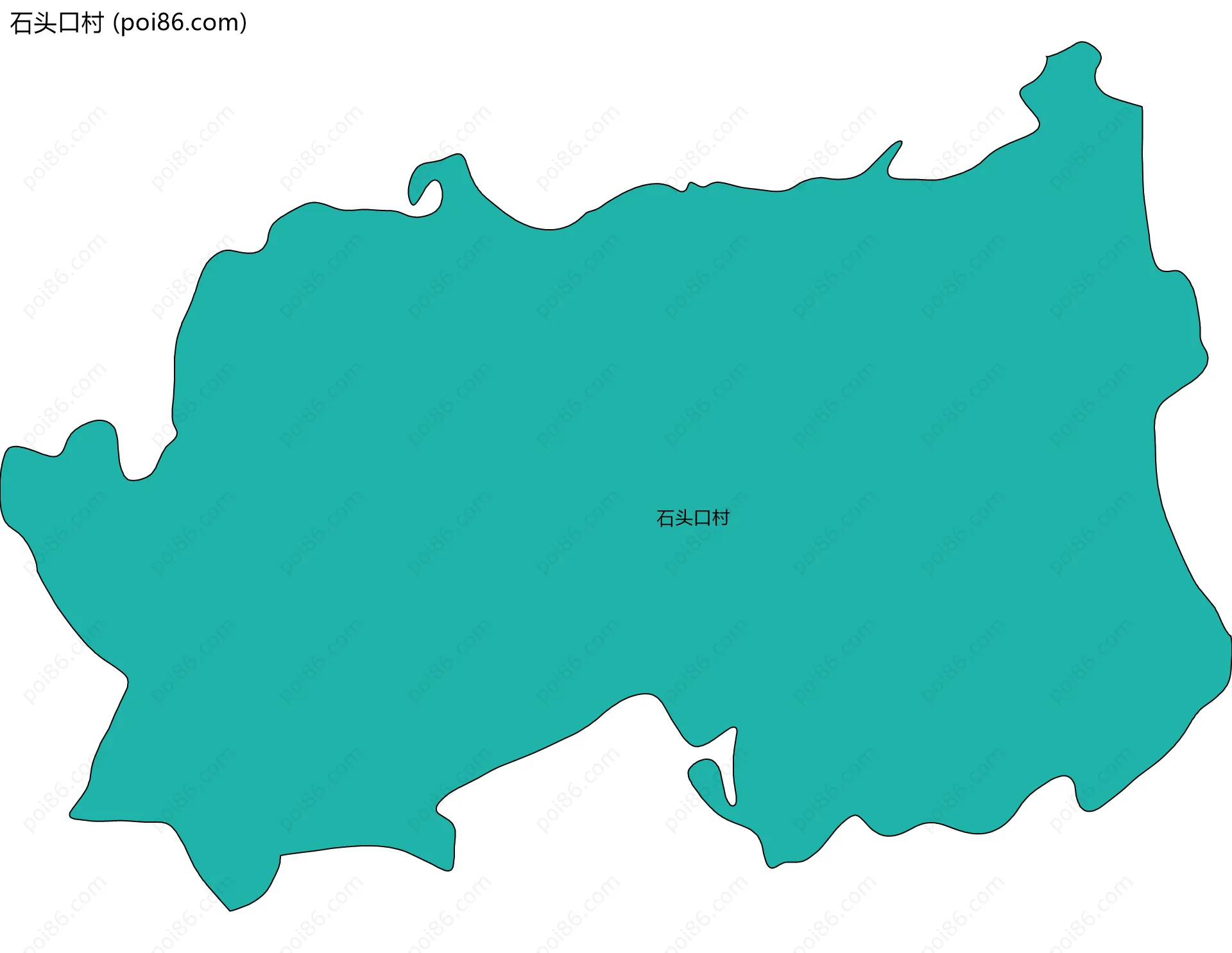 石头口村边界地图