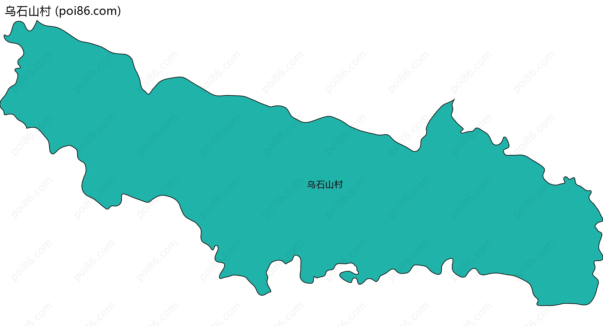 乌石山村边界地图