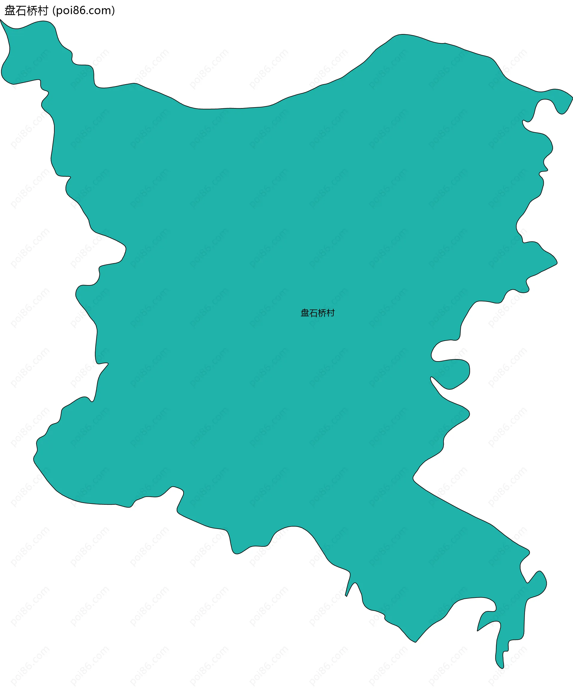 盘石桥村边界地图