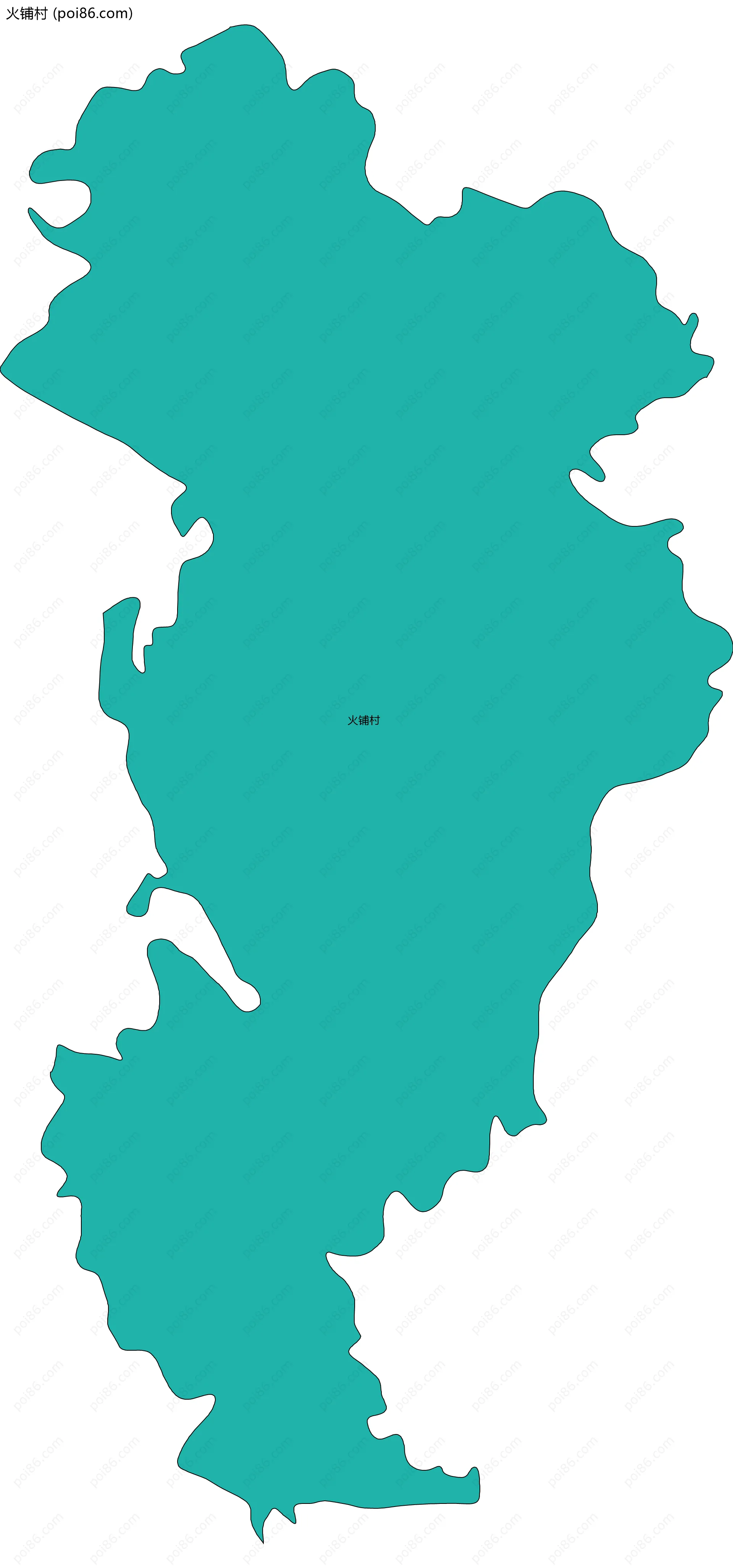 火铺村边界地图