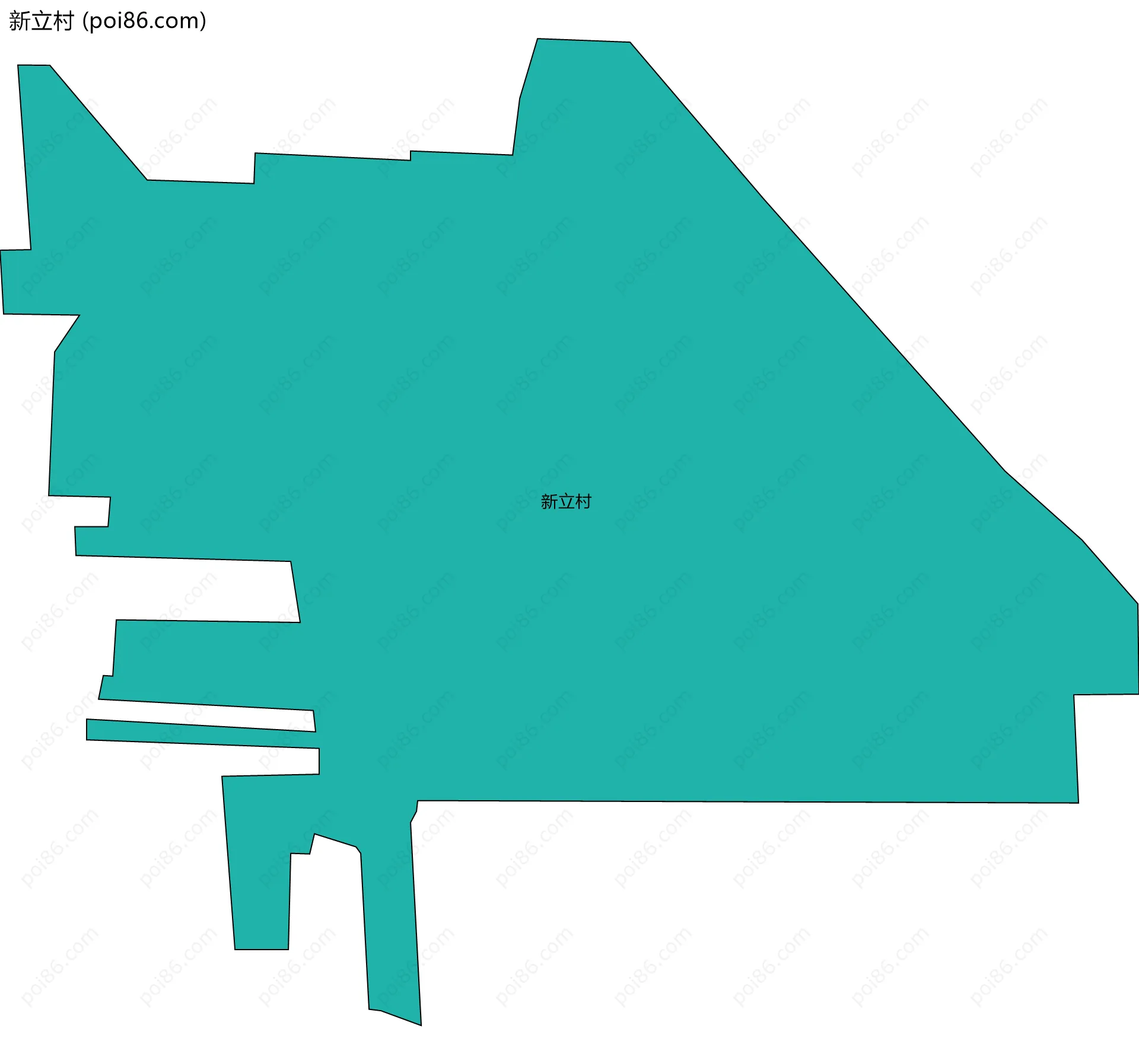 新立村边界地图