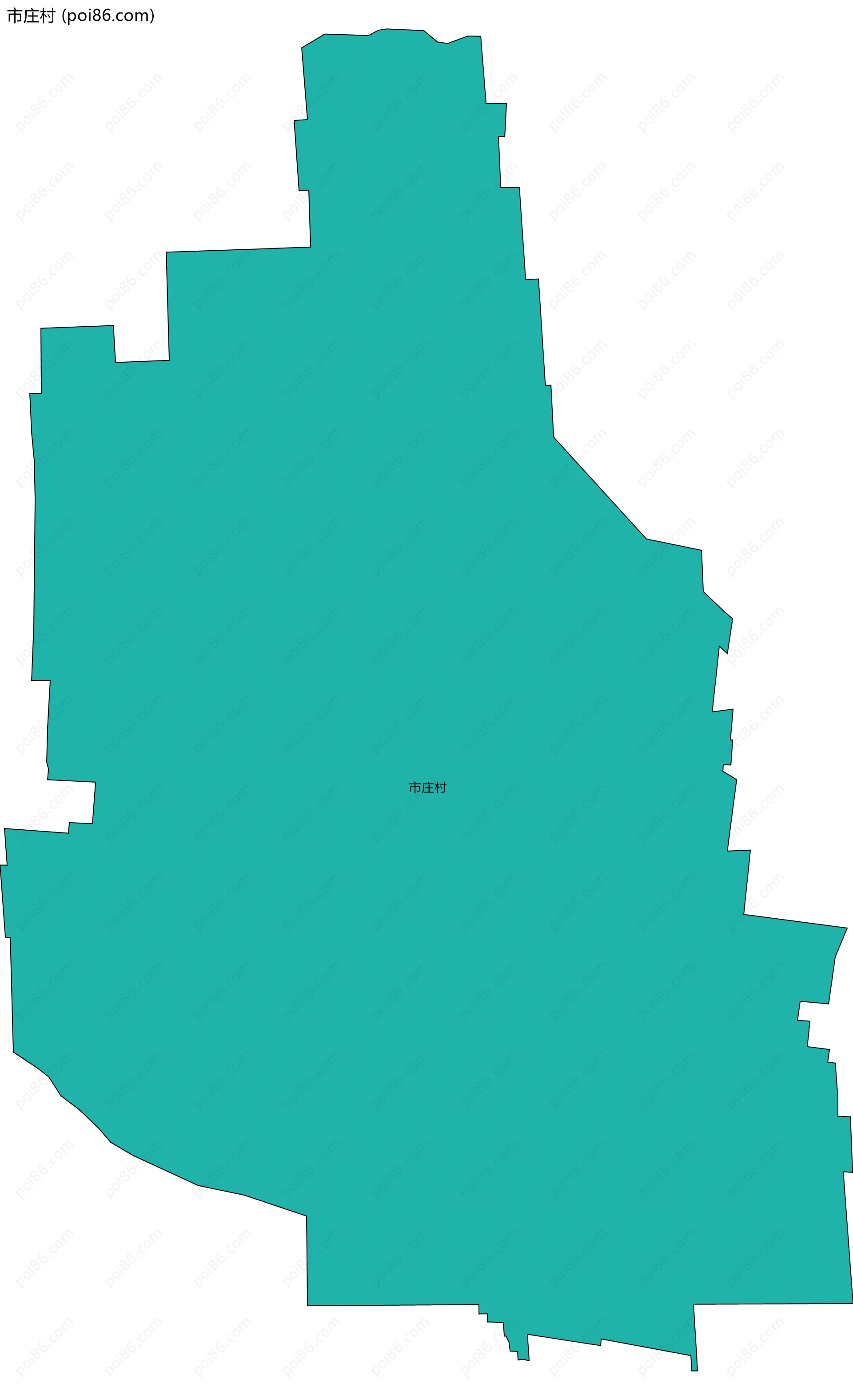 市庄村边界地图
