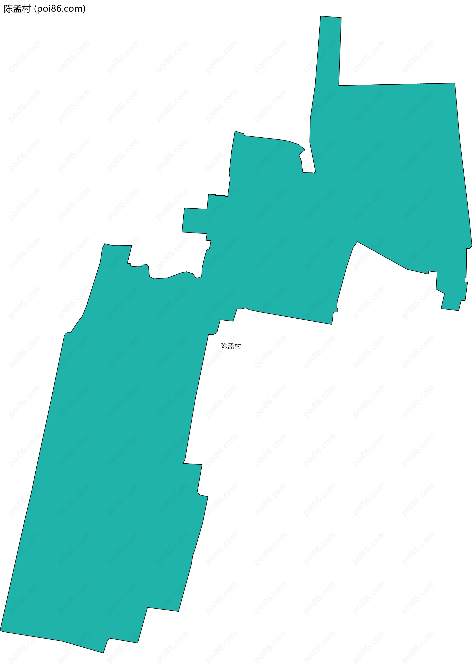 陈孟村边界地图