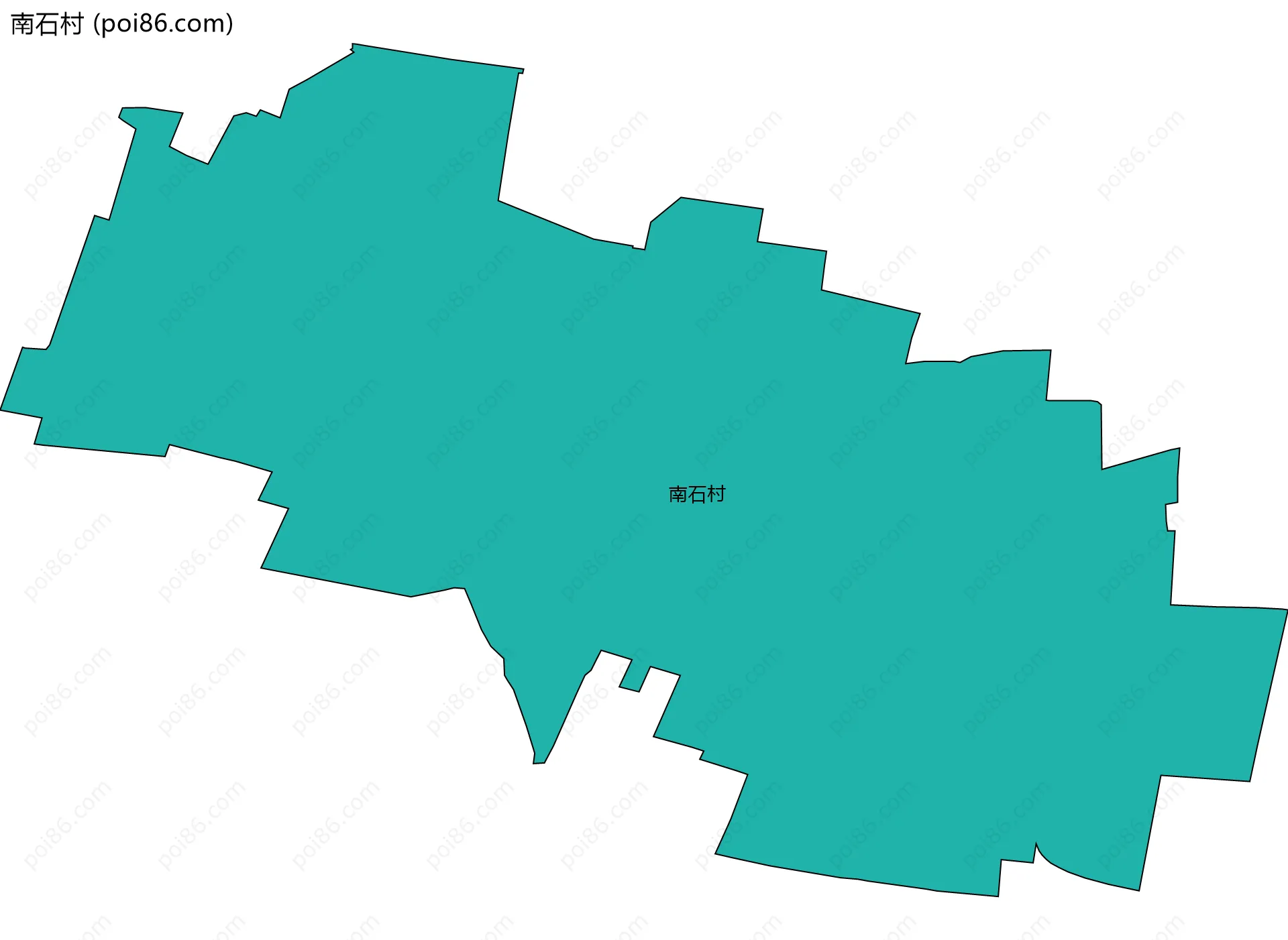 南石村边界地图