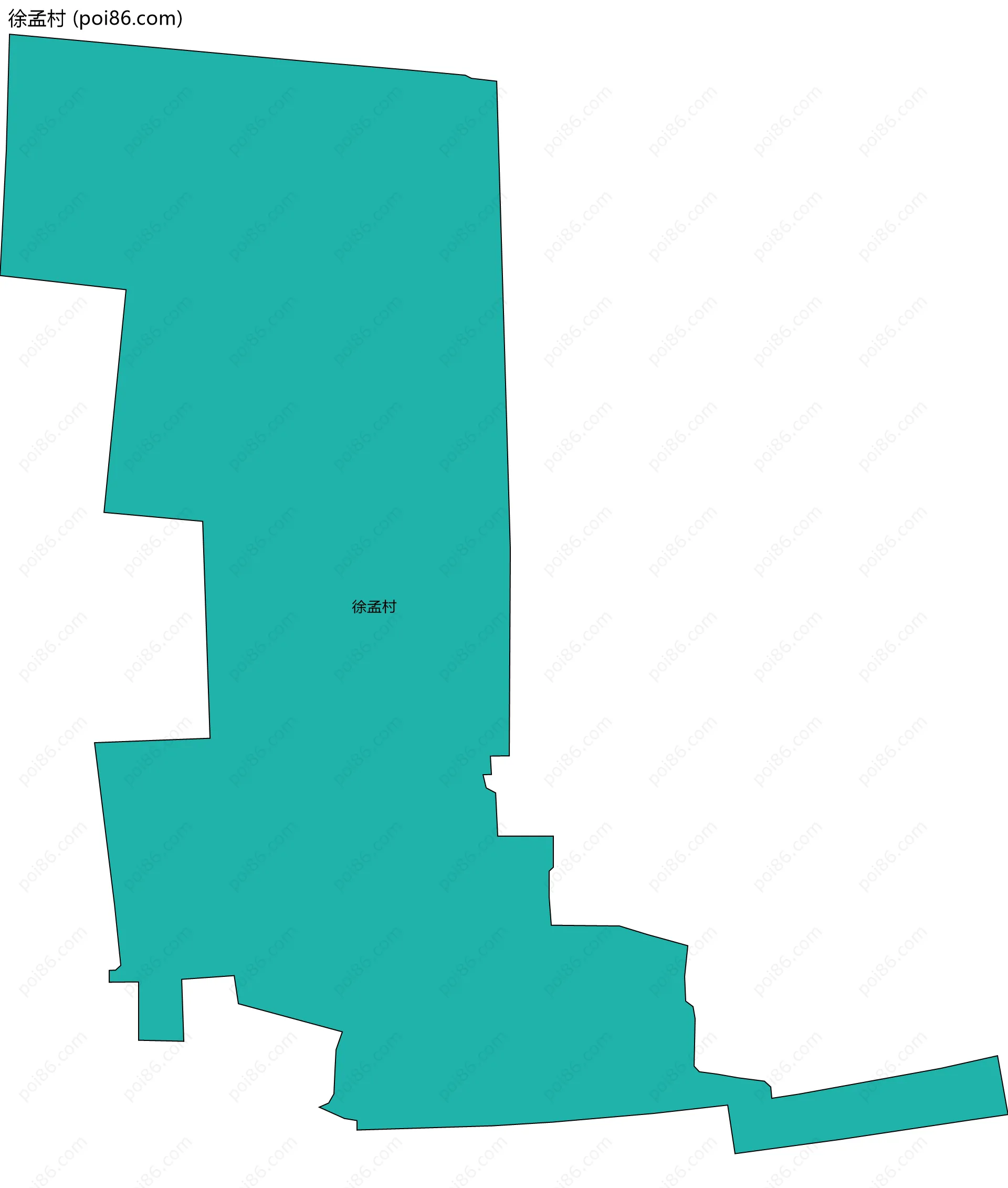 徐孟村边界地图