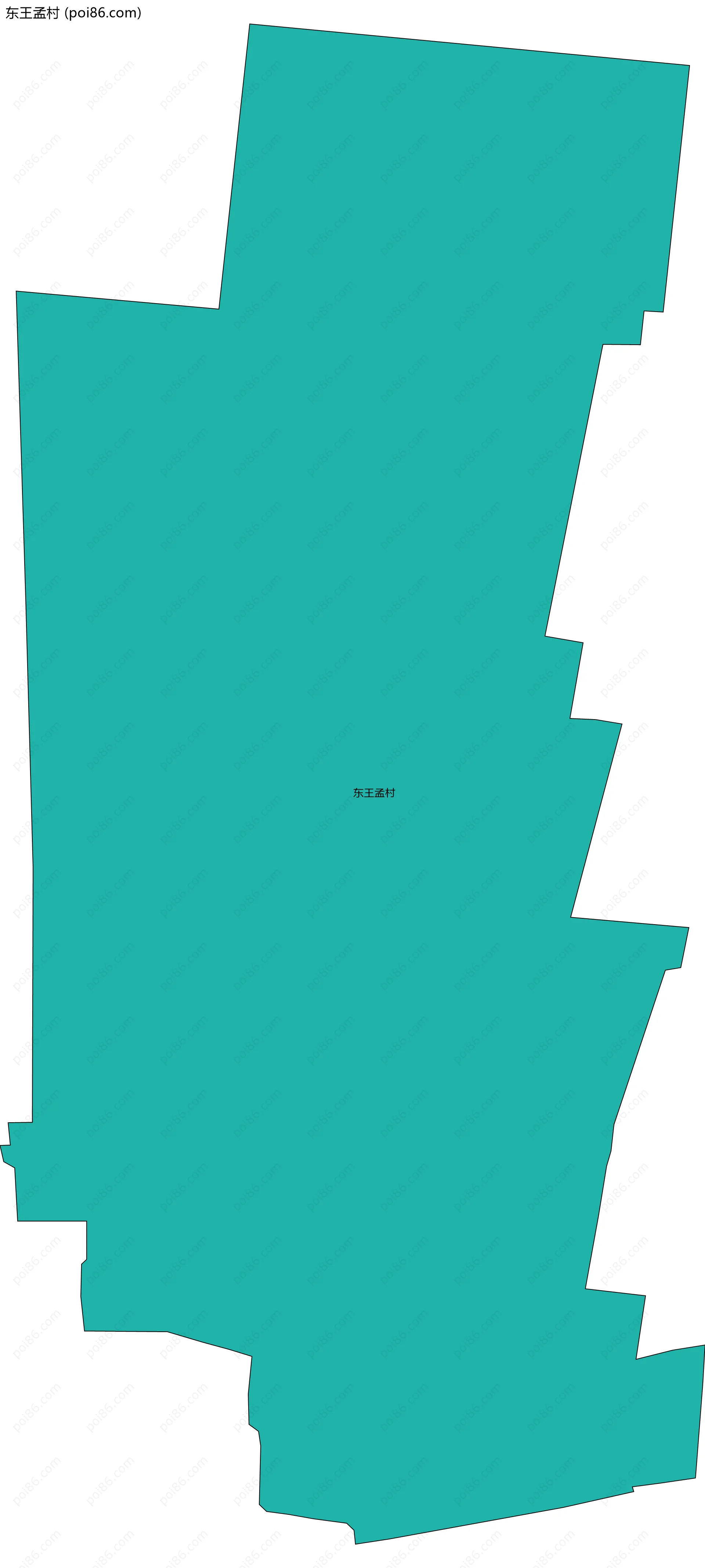 东王孟村边界地图