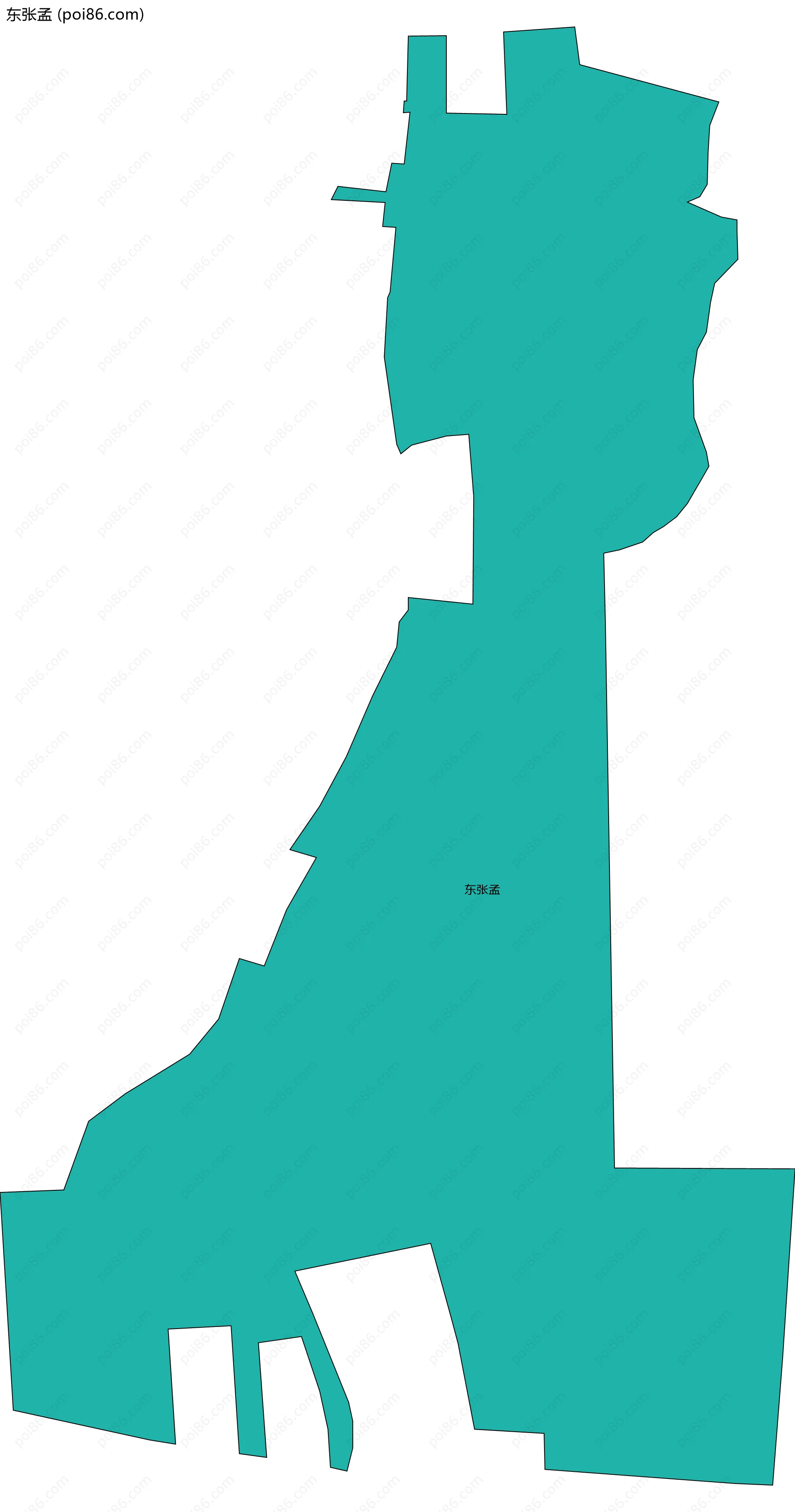 东张孟边界地图