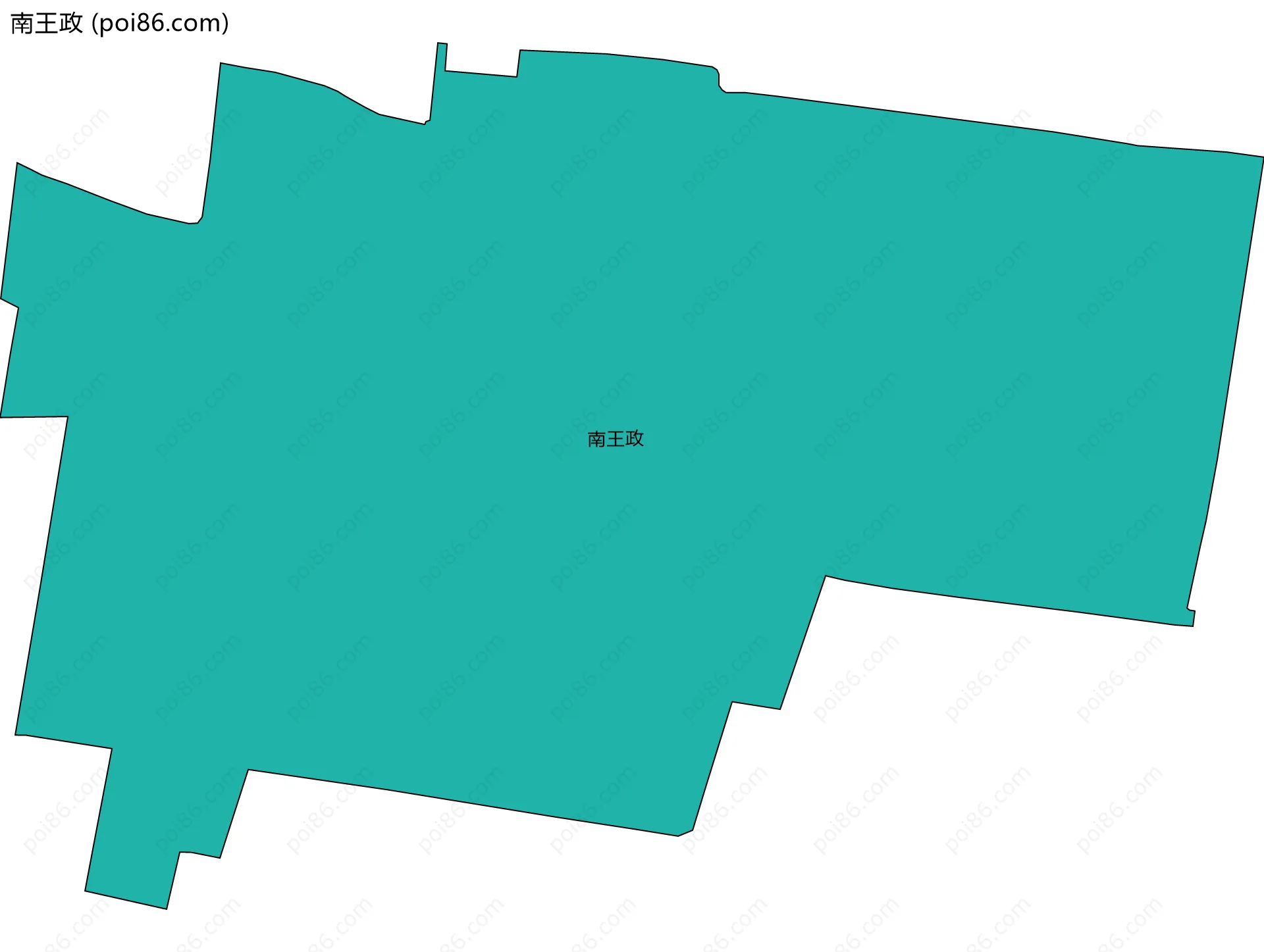 南王政边界地图