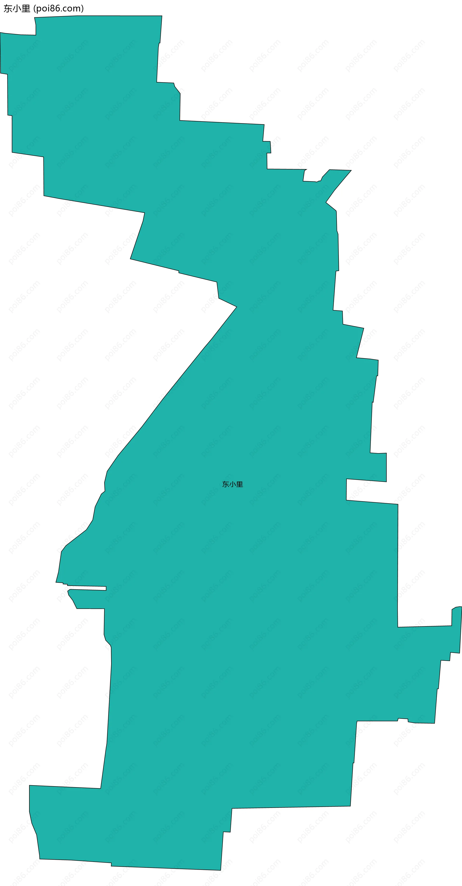 东小里边界地图