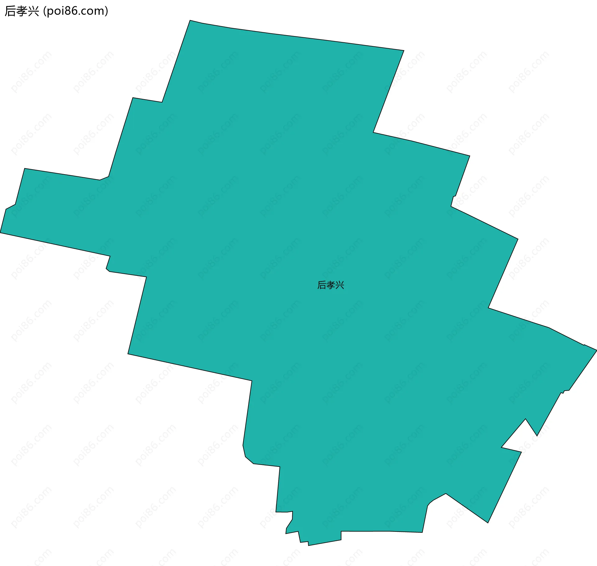 后孝兴边界地图