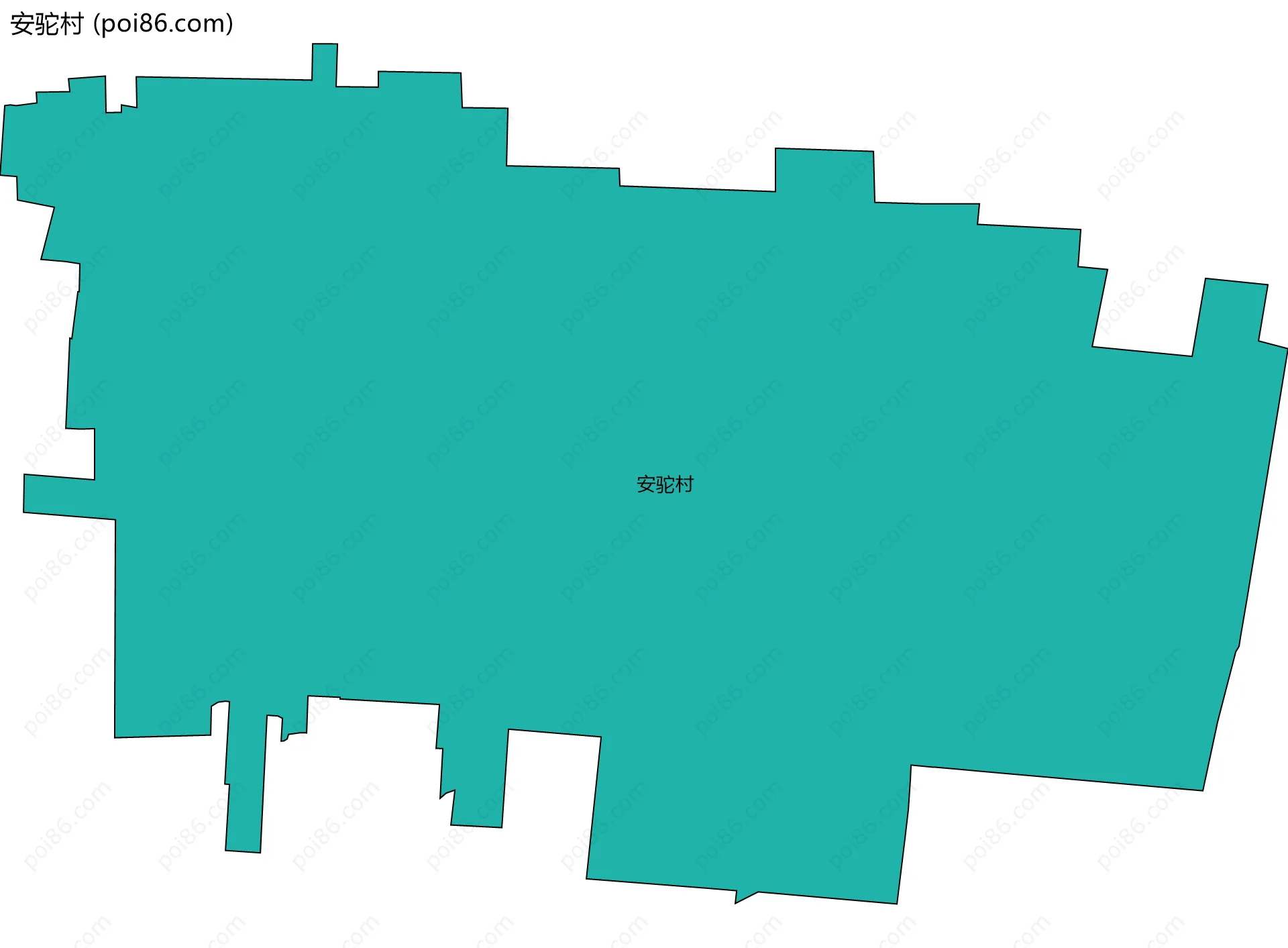 安驼村边界地图