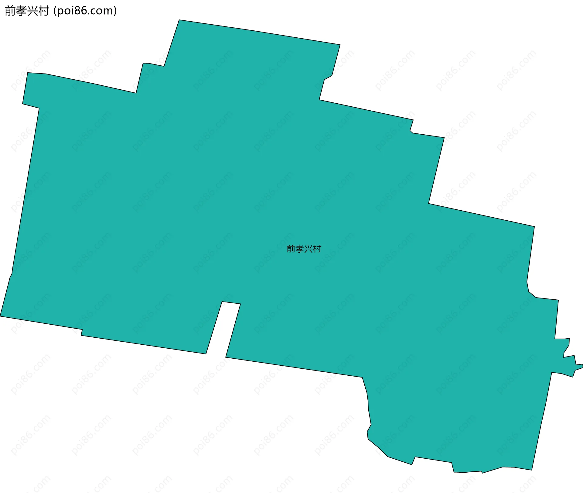前孝兴村边界地图