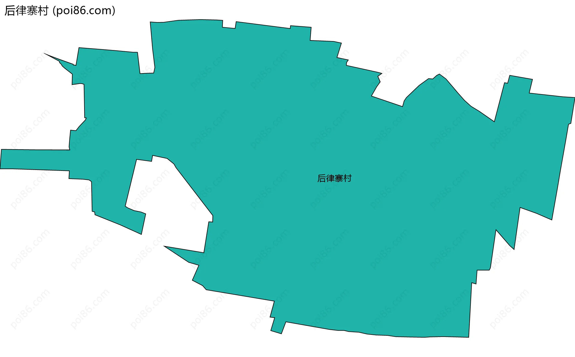 后律寨村边界地图